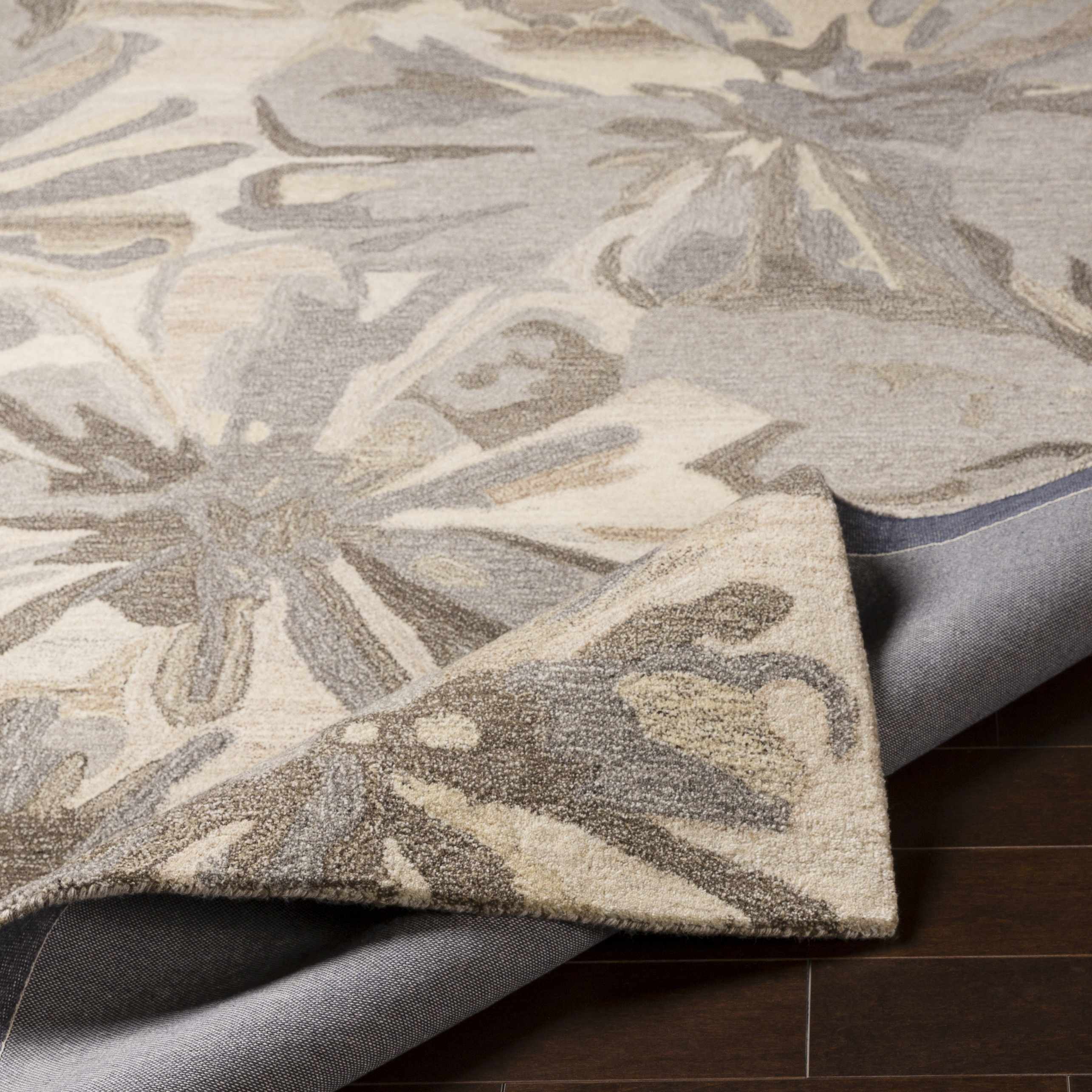 Ilfeld Athena Beige Floral Wool Rug - Image 3