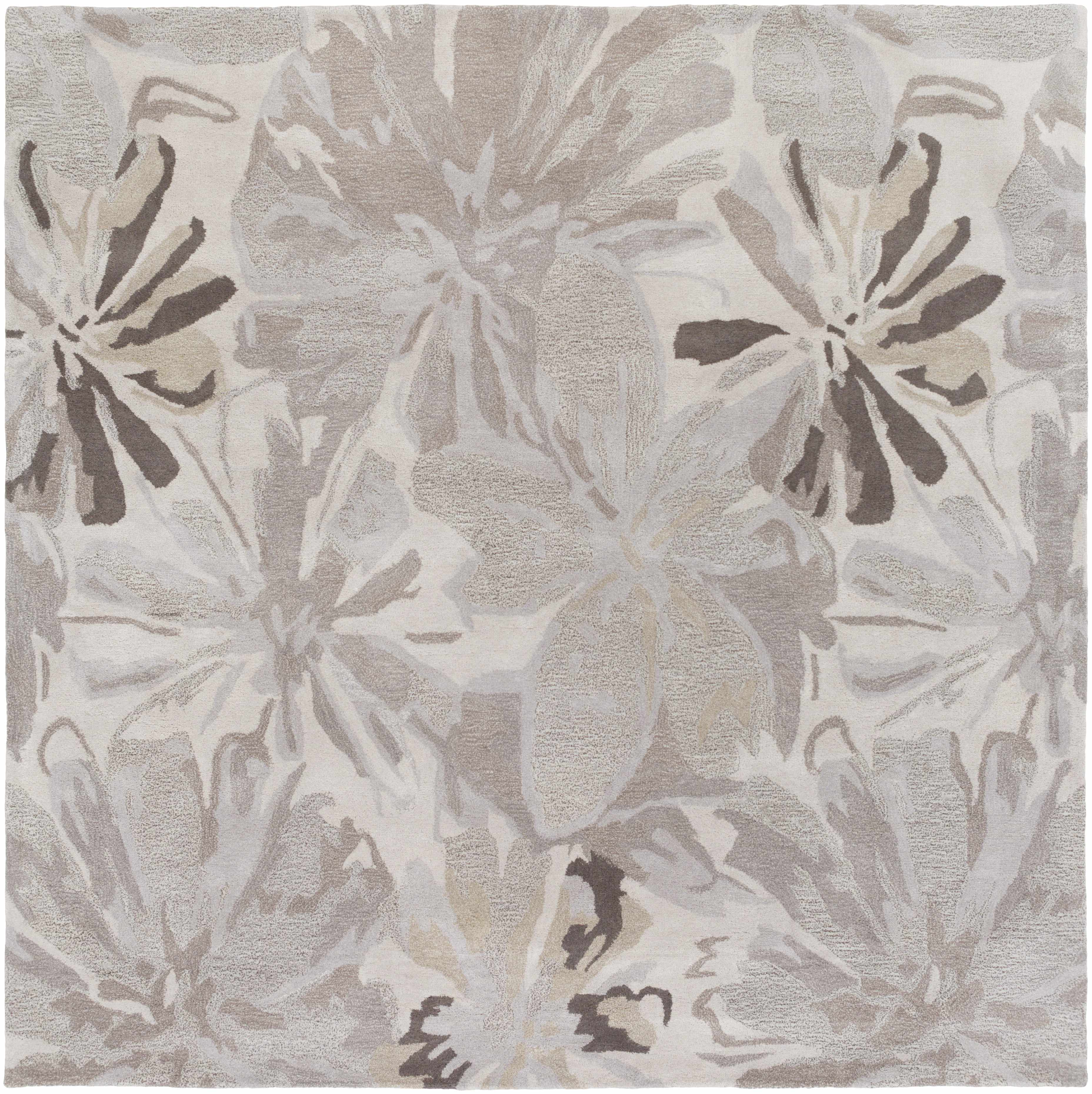 Ilfeld Athena Gray Floral Wool Rug - Image 11