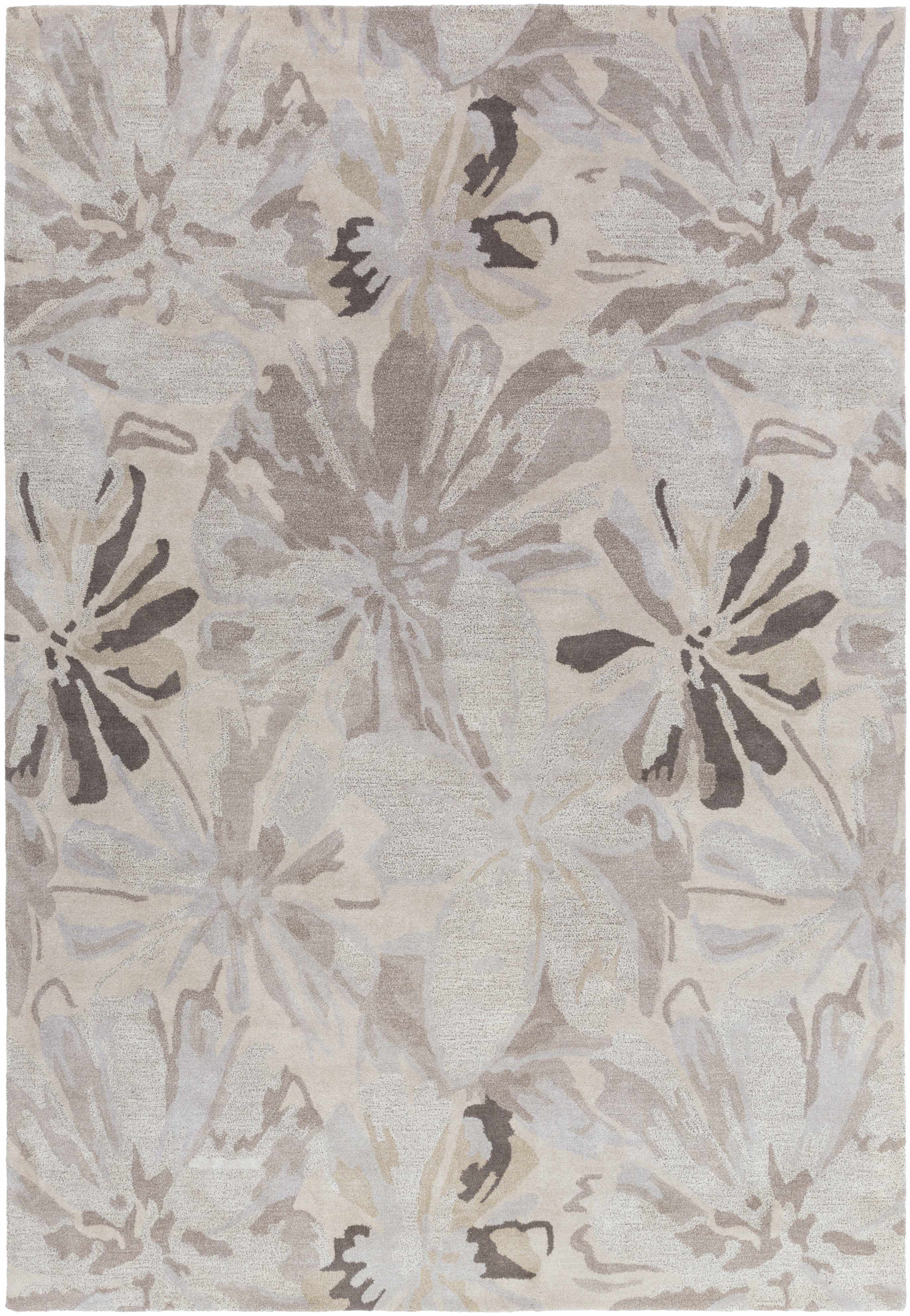 Ilfeld Athena Gray Floral Wool Rug - Image 13
