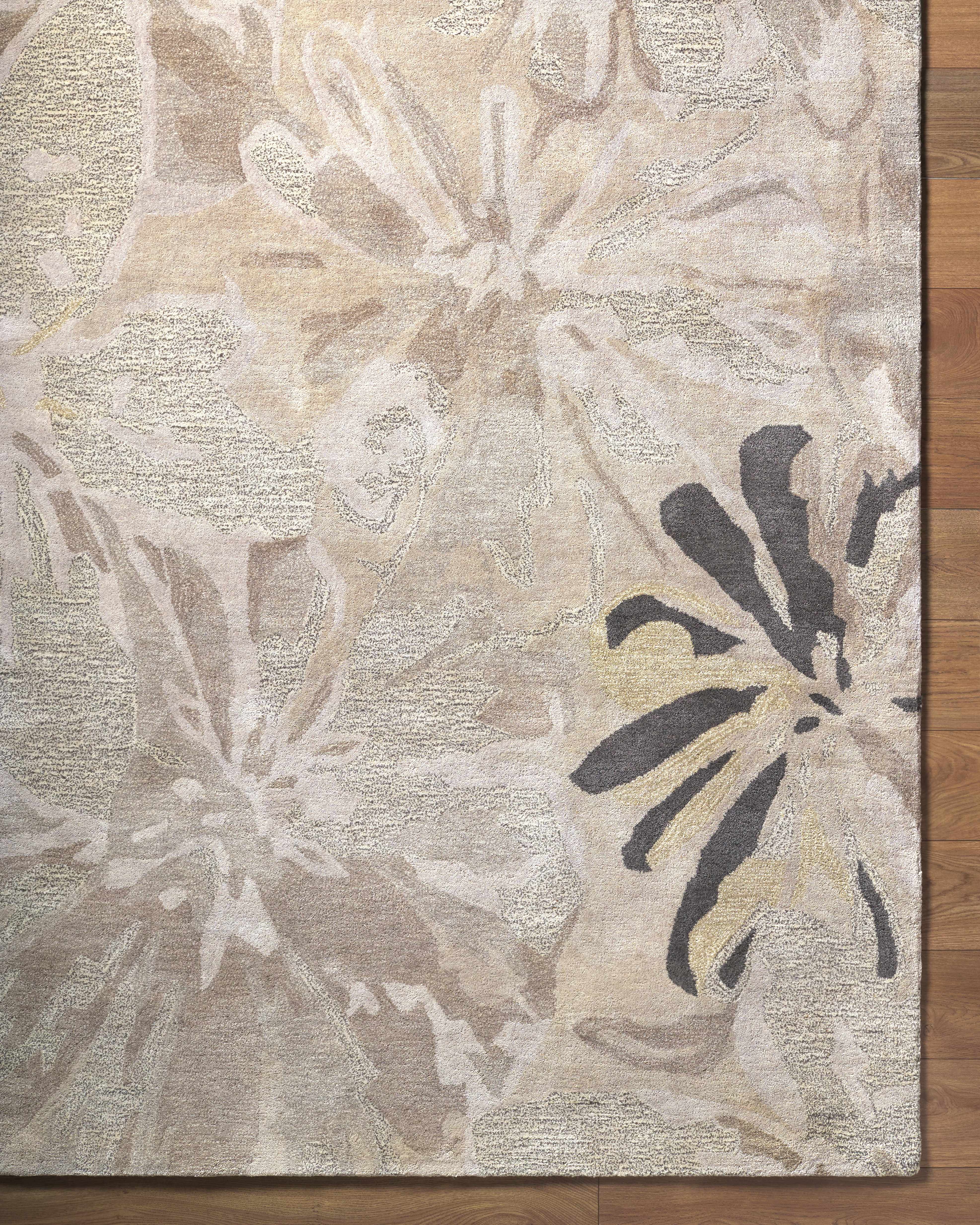 Ilfeld Athena Gray Floral Wool Rug - Image 17