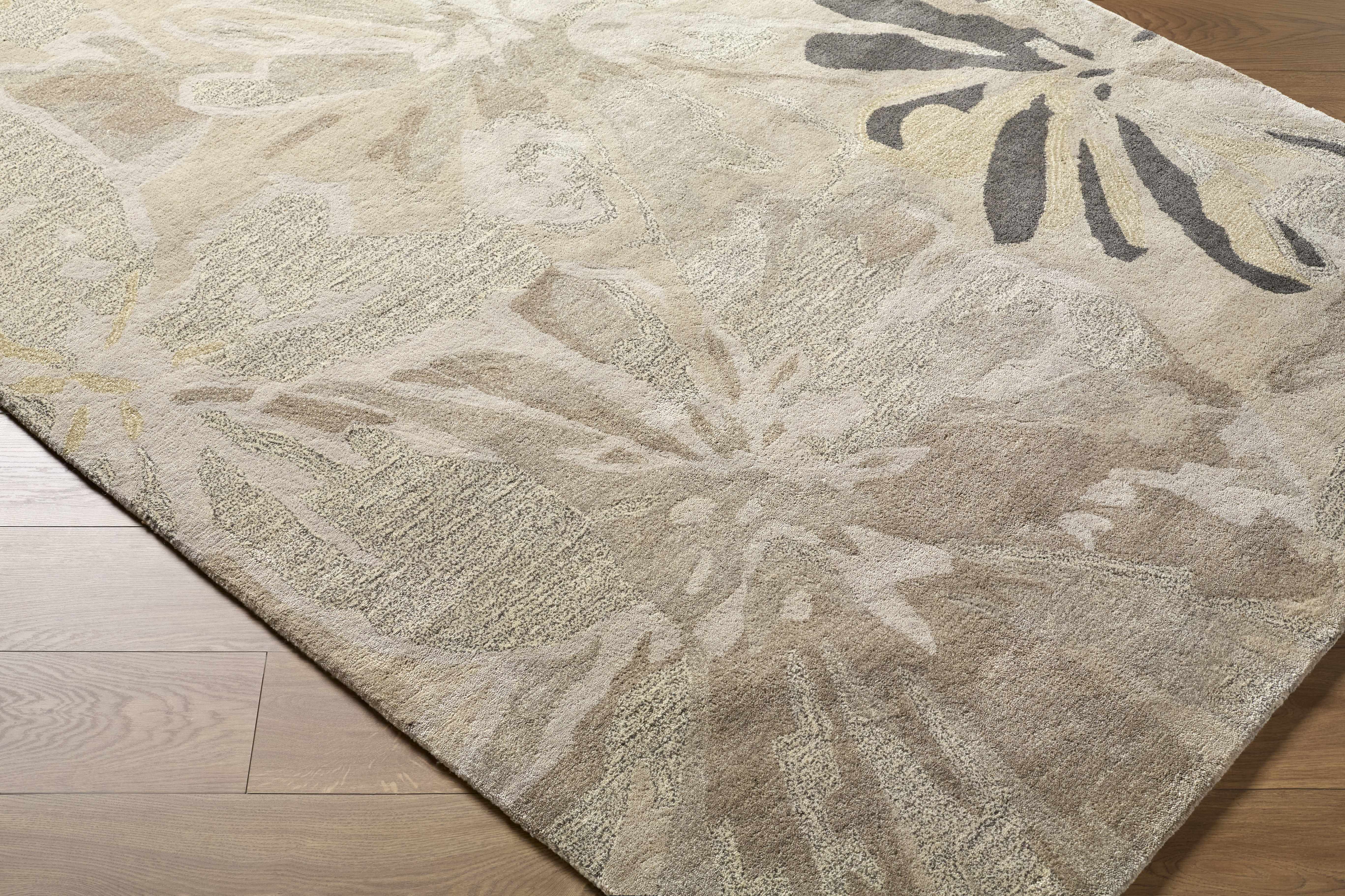 Ilfeld Athena Gray Floral Wool Rug - Image 18