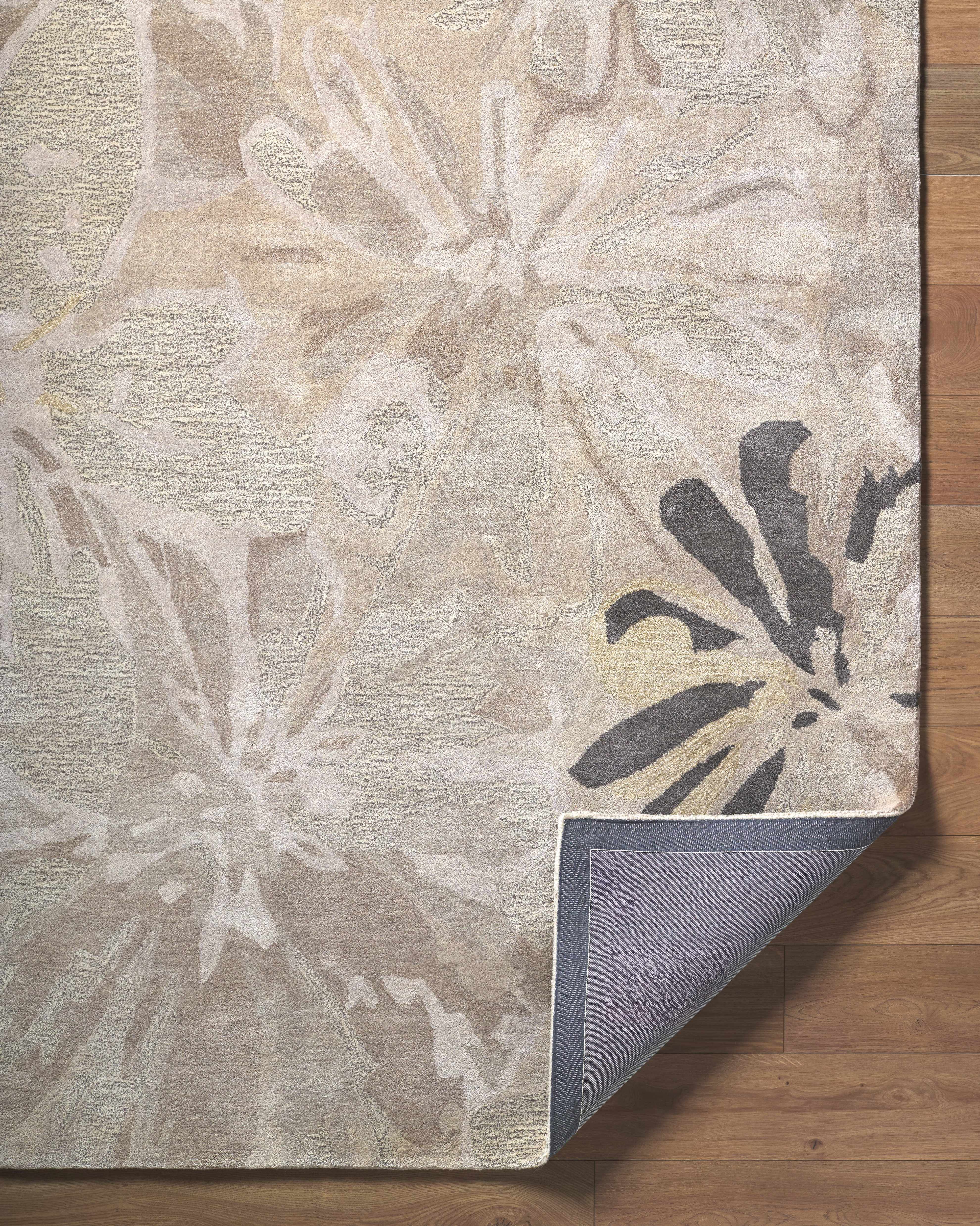 Ilfeld Athena Gray Floral Wool Rug - Image 5