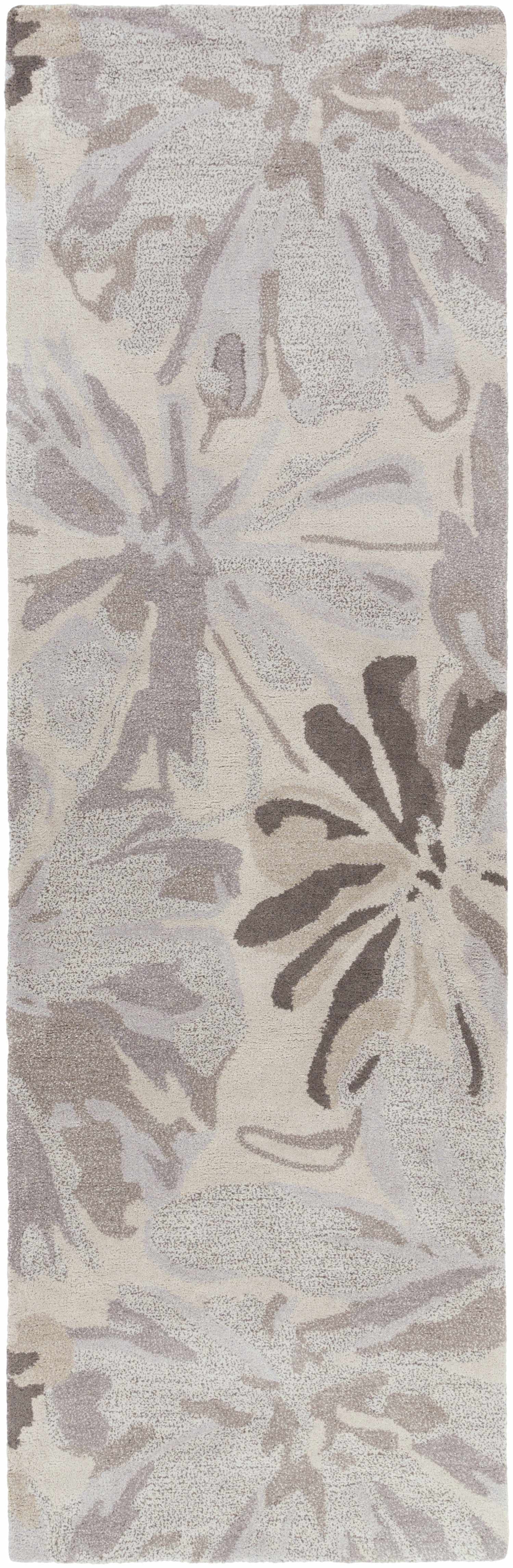 Ilfeld Athena Gray Floral Wool Rug - Image 7