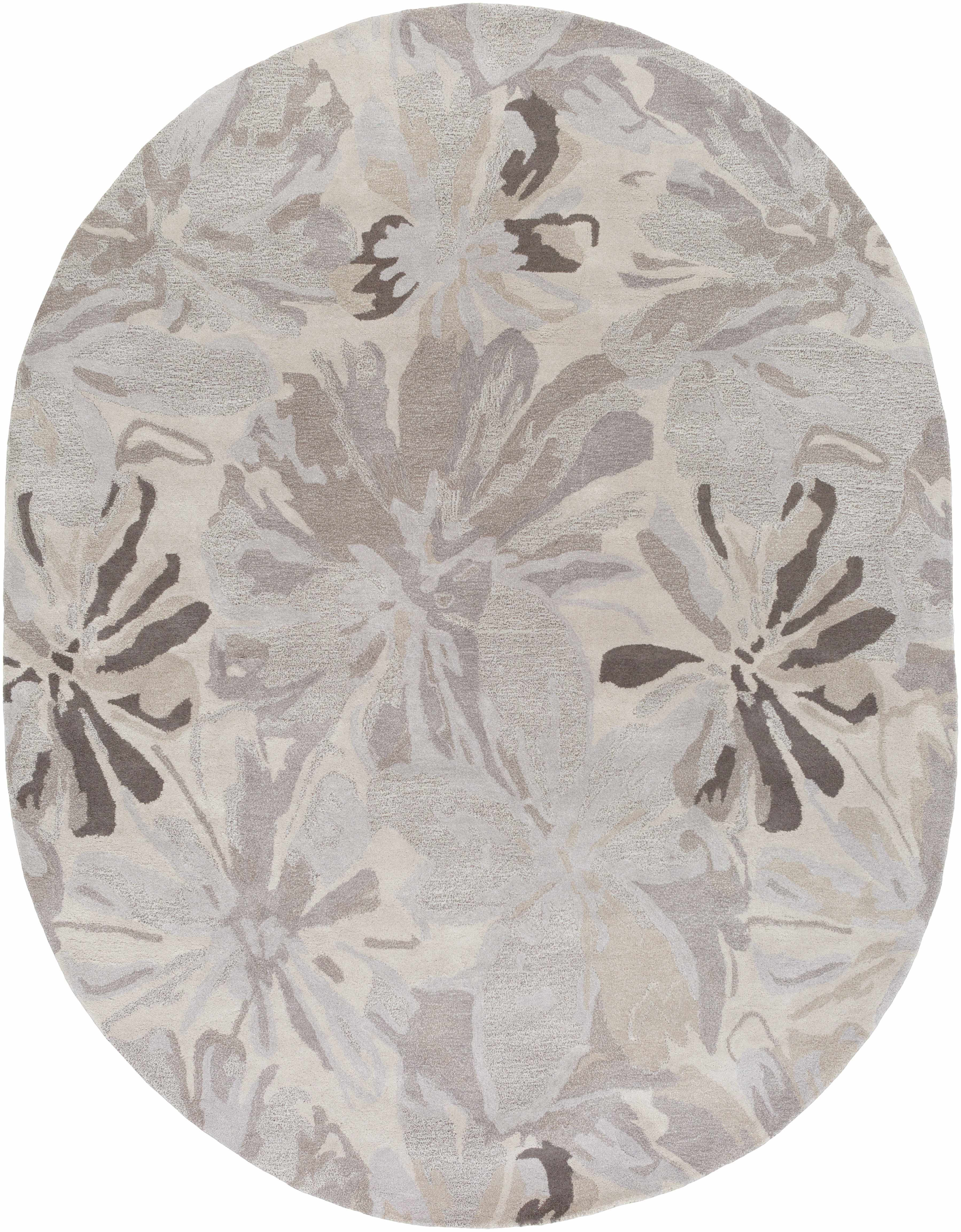 Ilfeld Athena Gray Floral Wool Rug - Image 8