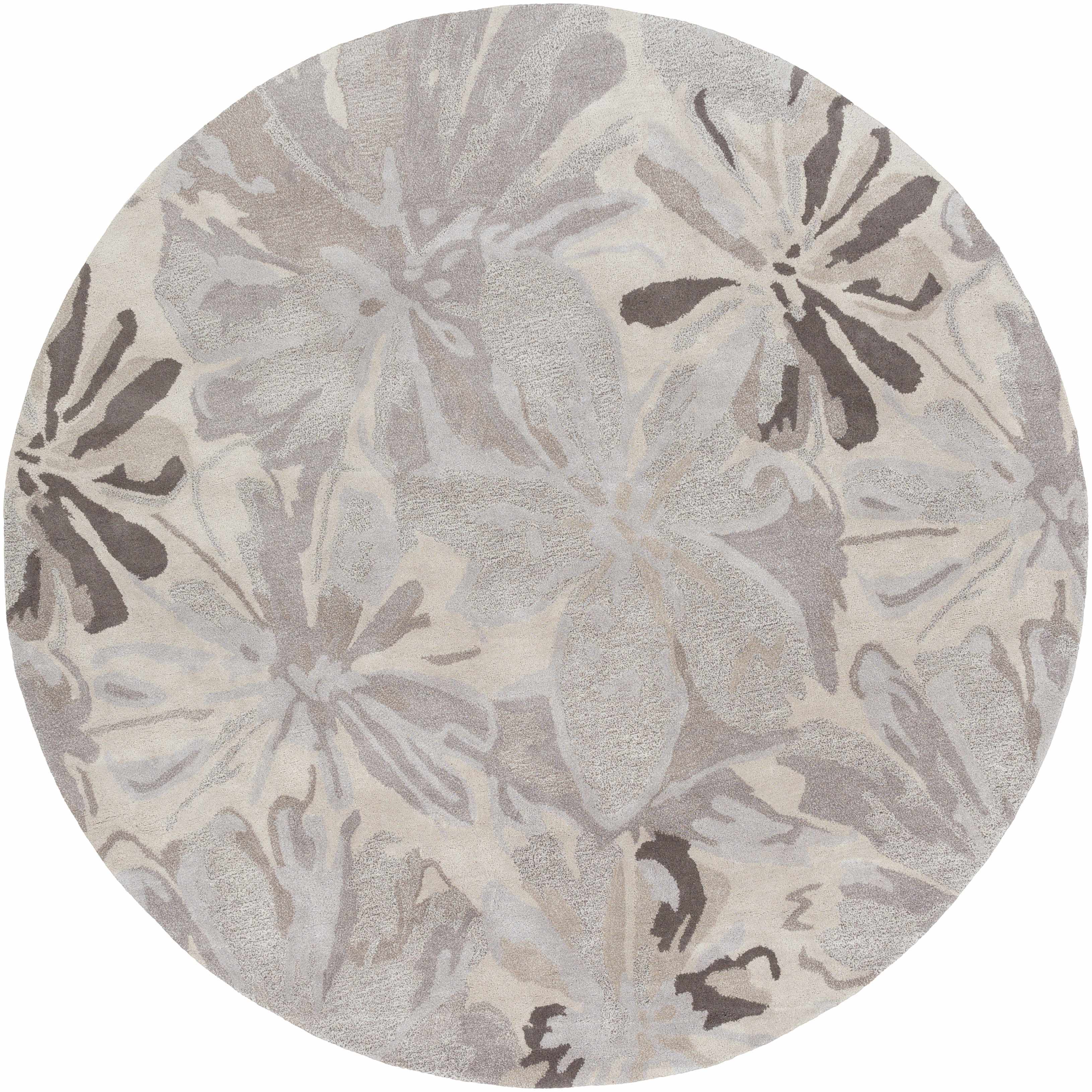 Ilfeld Athena Gray Floral Wool Rug - Image 9