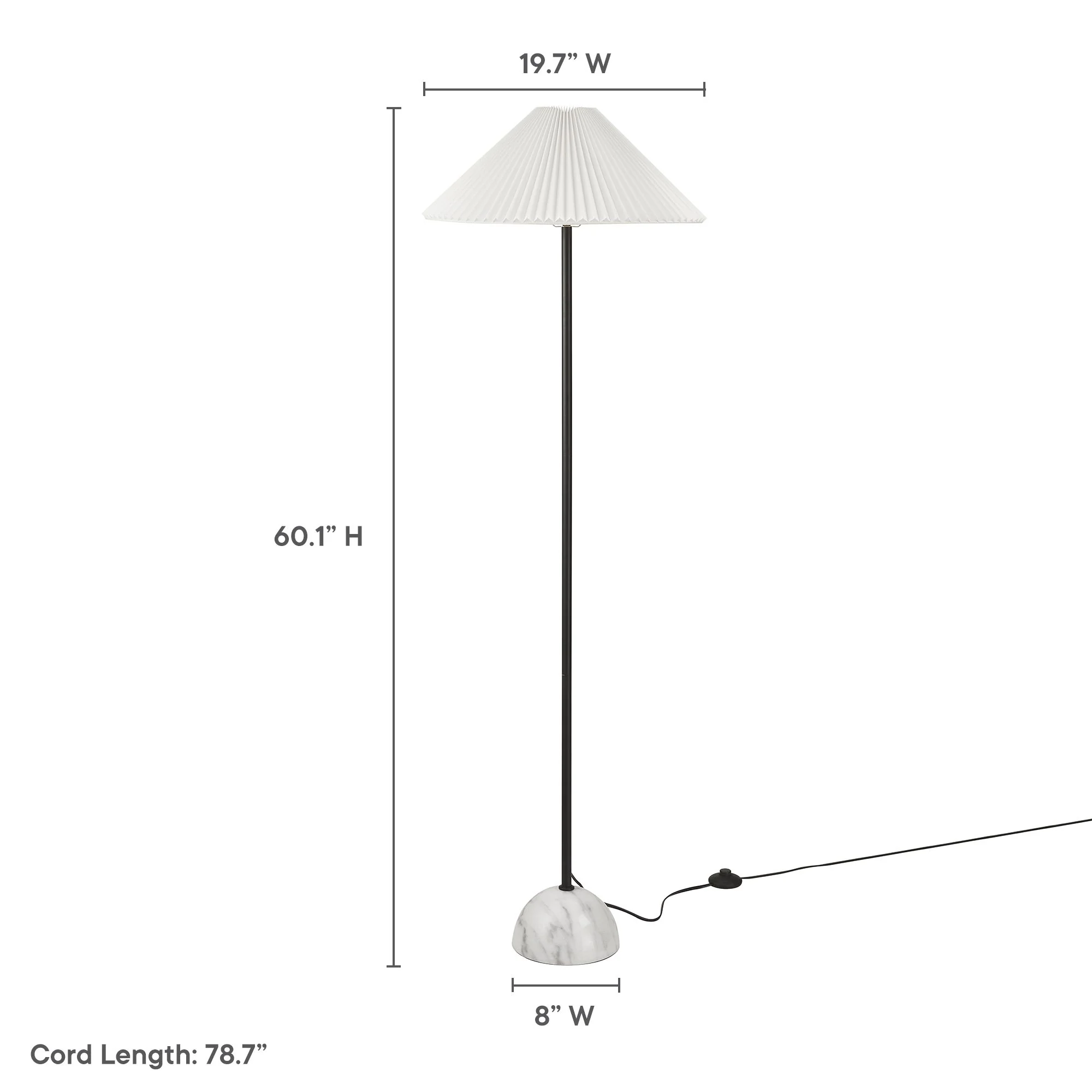 Illusion Marble Dome Floor Lamp by Modway - Image 13