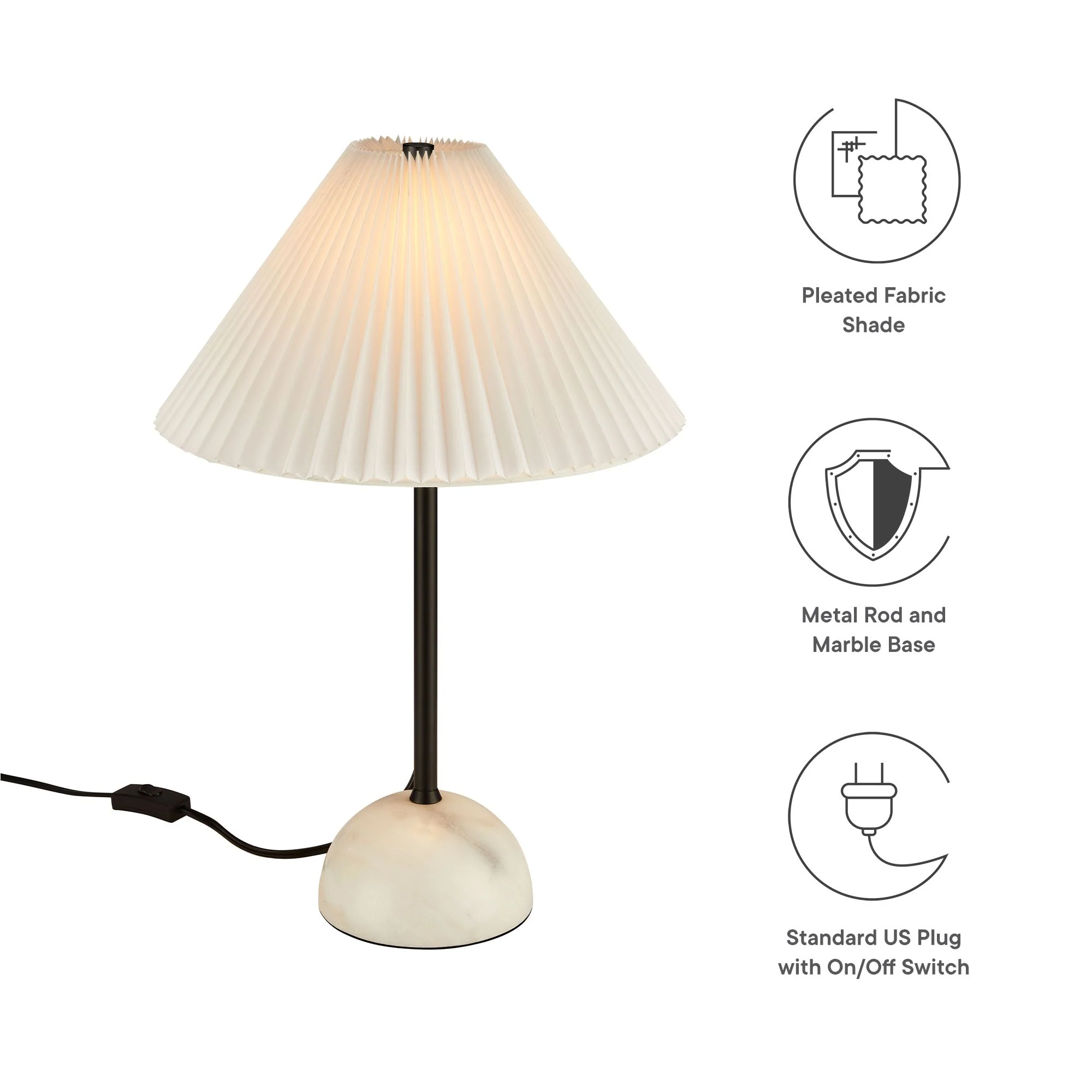 Illusion Marble Dome Table Lamp by Modway - Image 11