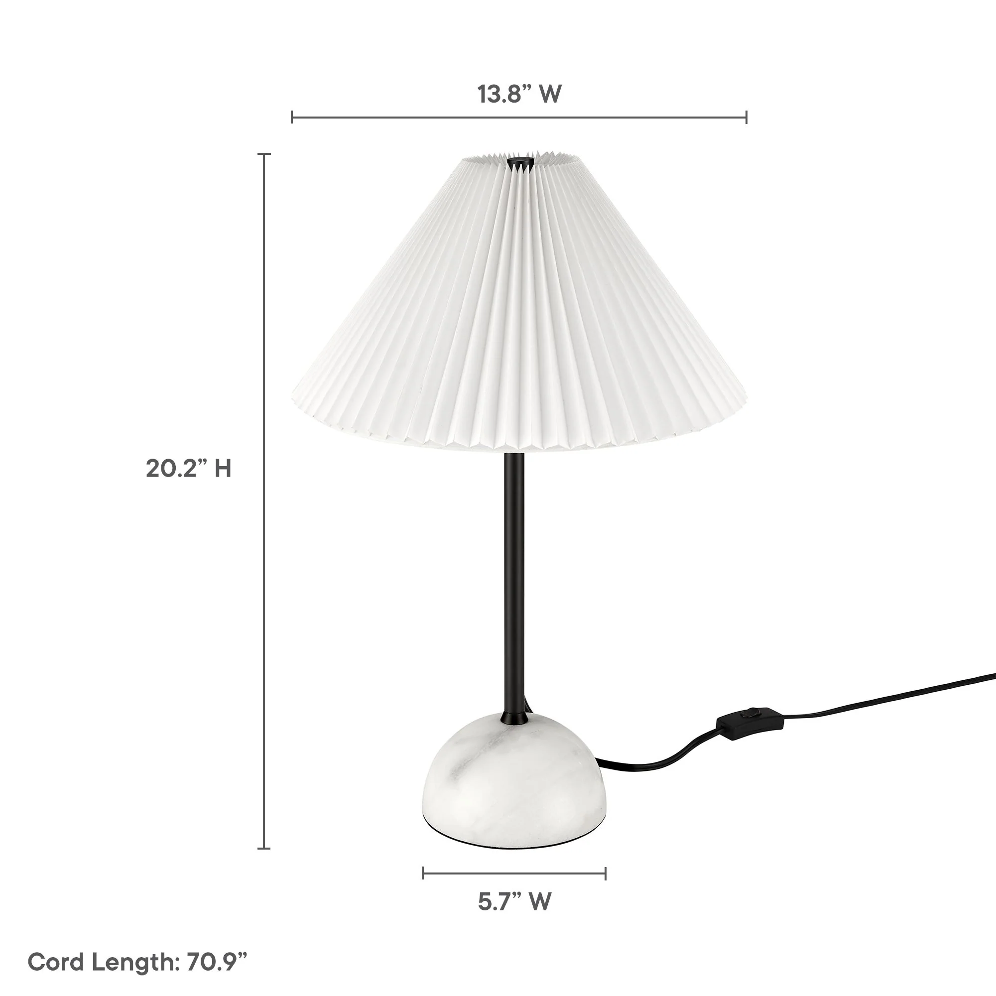 Illusion Marble Dome Table Lamp by Modway - Image 13