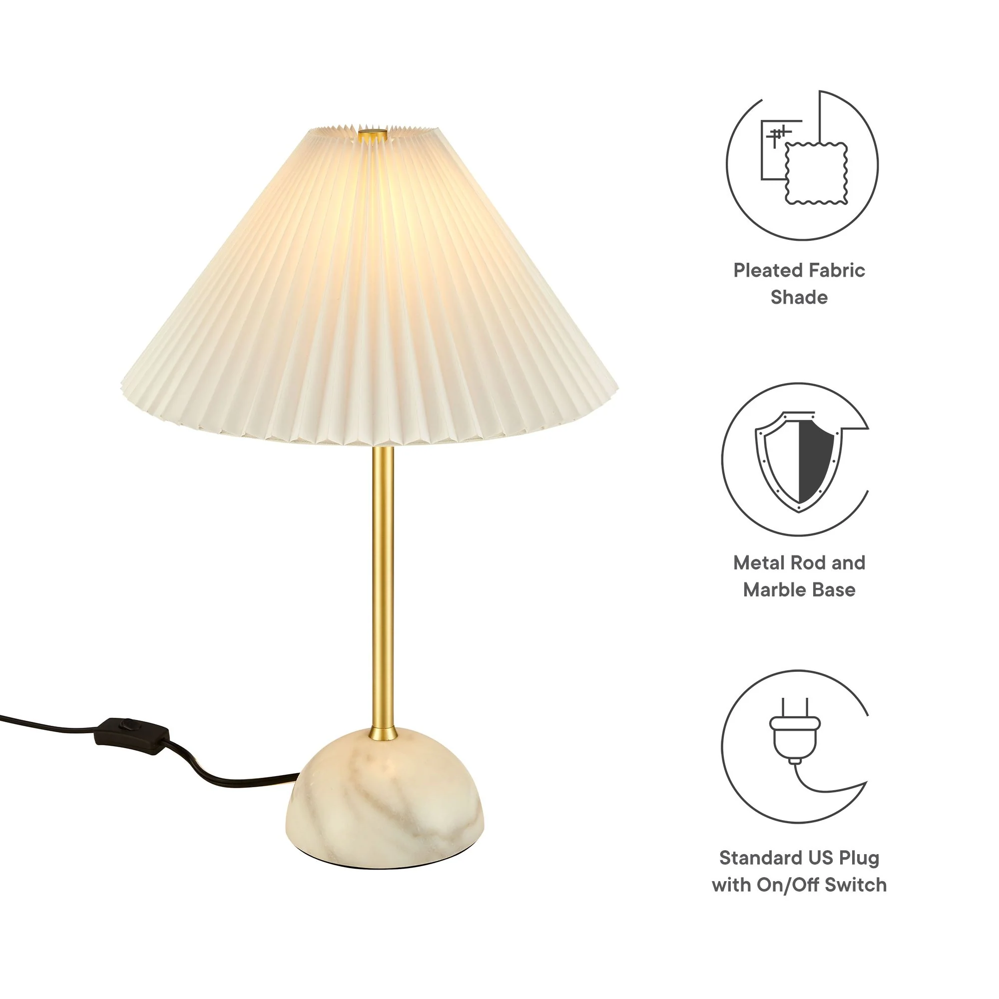 Illusion Marble Dome Table Lamp by Modway - Image 4