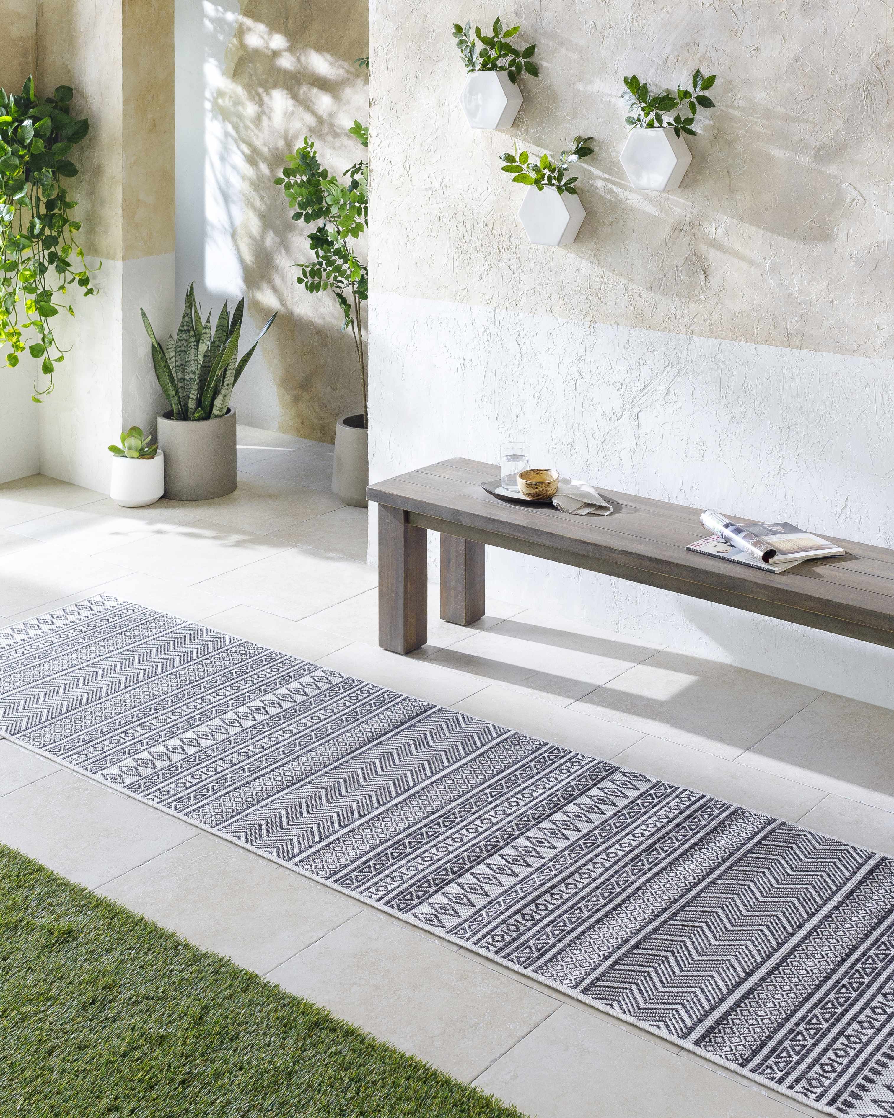 Imboden Black&White Outdoor Rug - Image 22