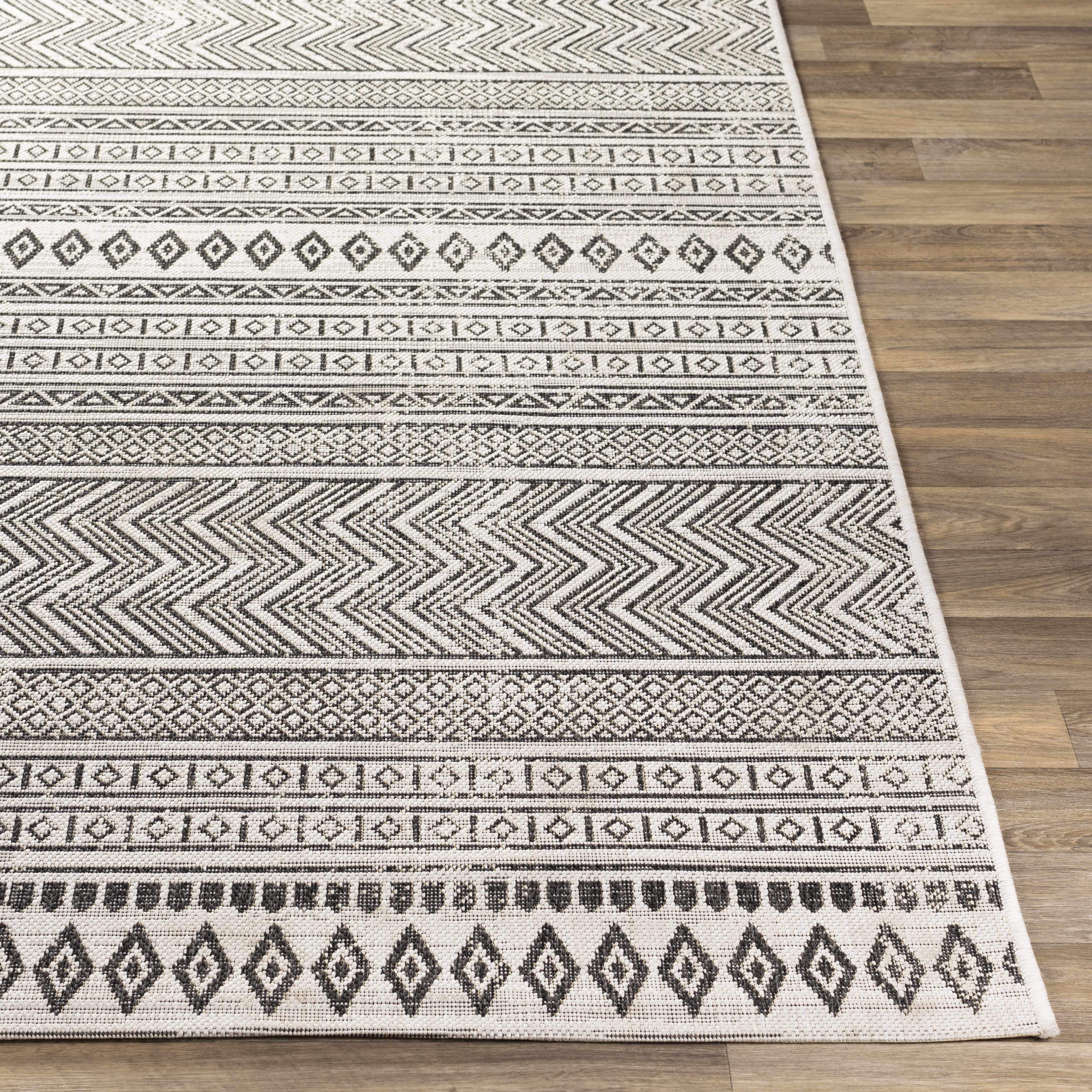 Imboden Black&White Outdoor Rug - Image 5