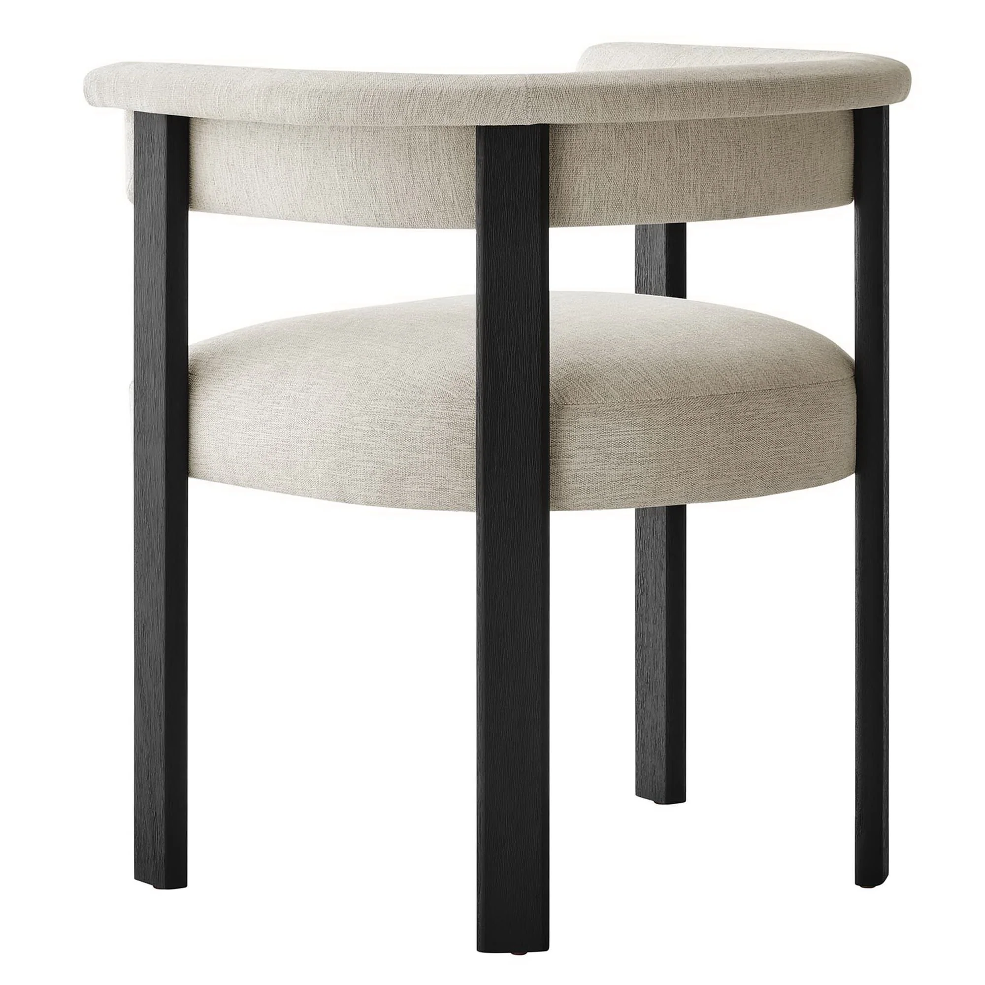 Imogen Fabric Upholstered Barrel Dining Chairs Set of 2 - Image 6