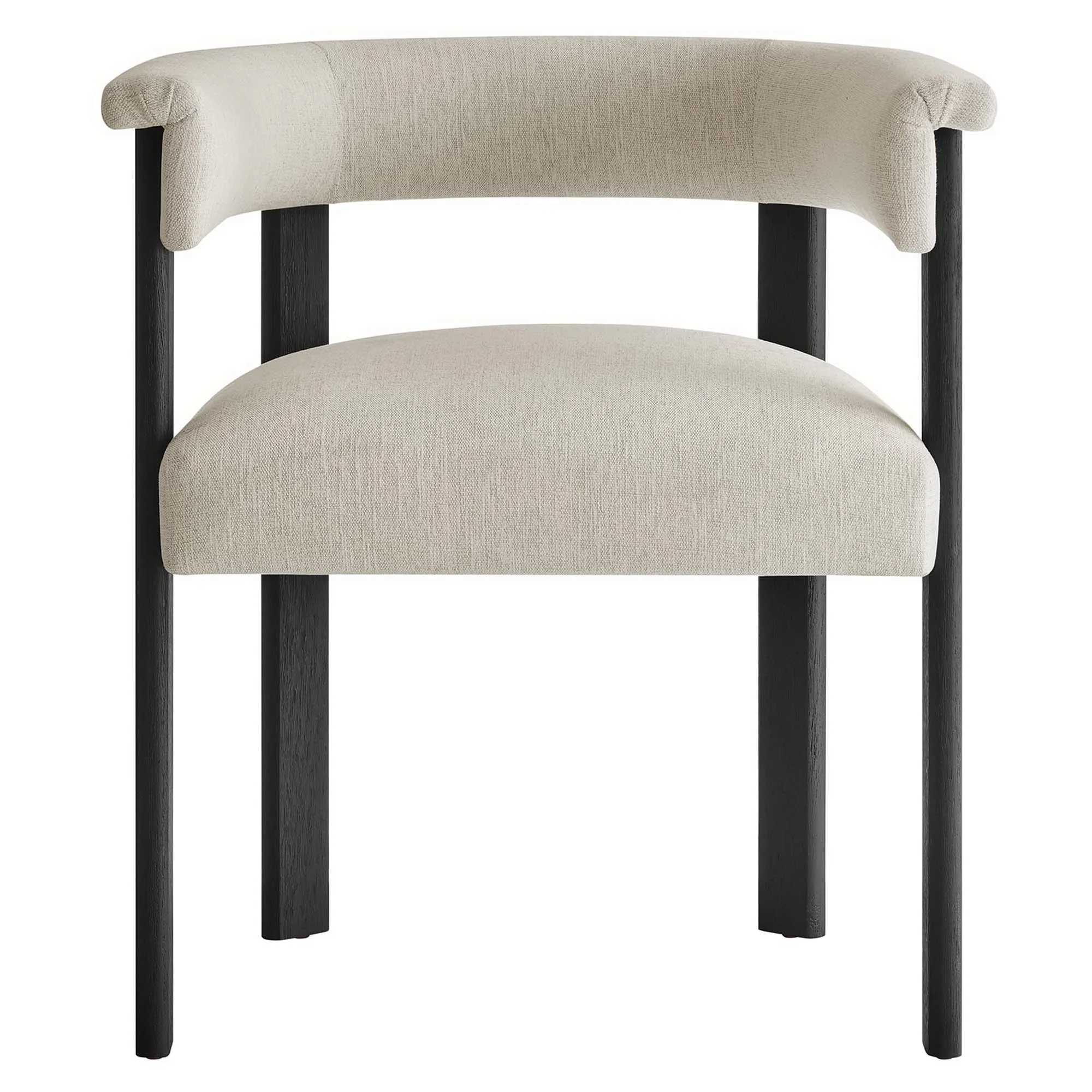 Imogen Fabric Upholstered Barrel Dining Chairs Set of 2 - Image 7