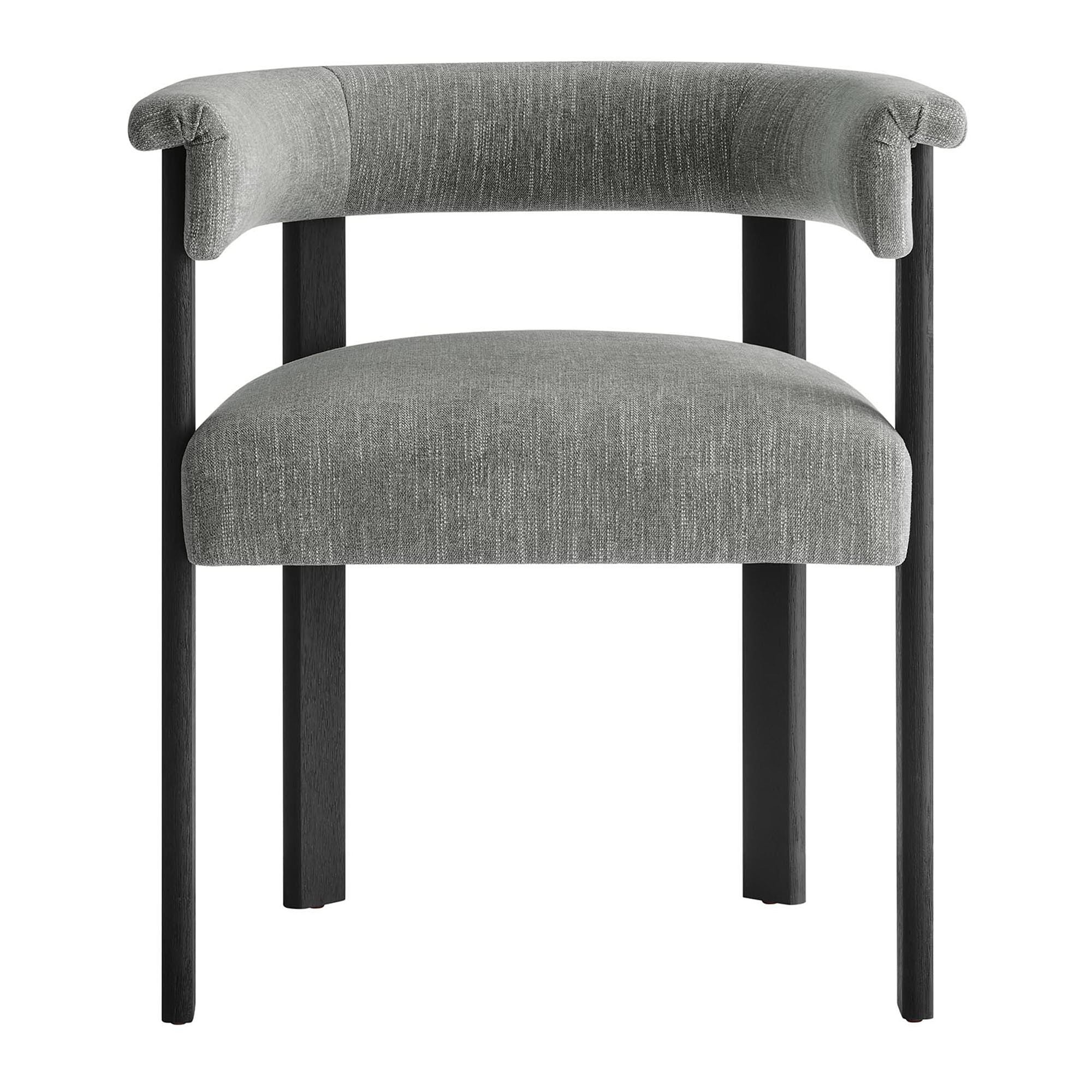 Imogen Fabric Upholstered Barrel Dining Chairs Set of 2 - Image 8