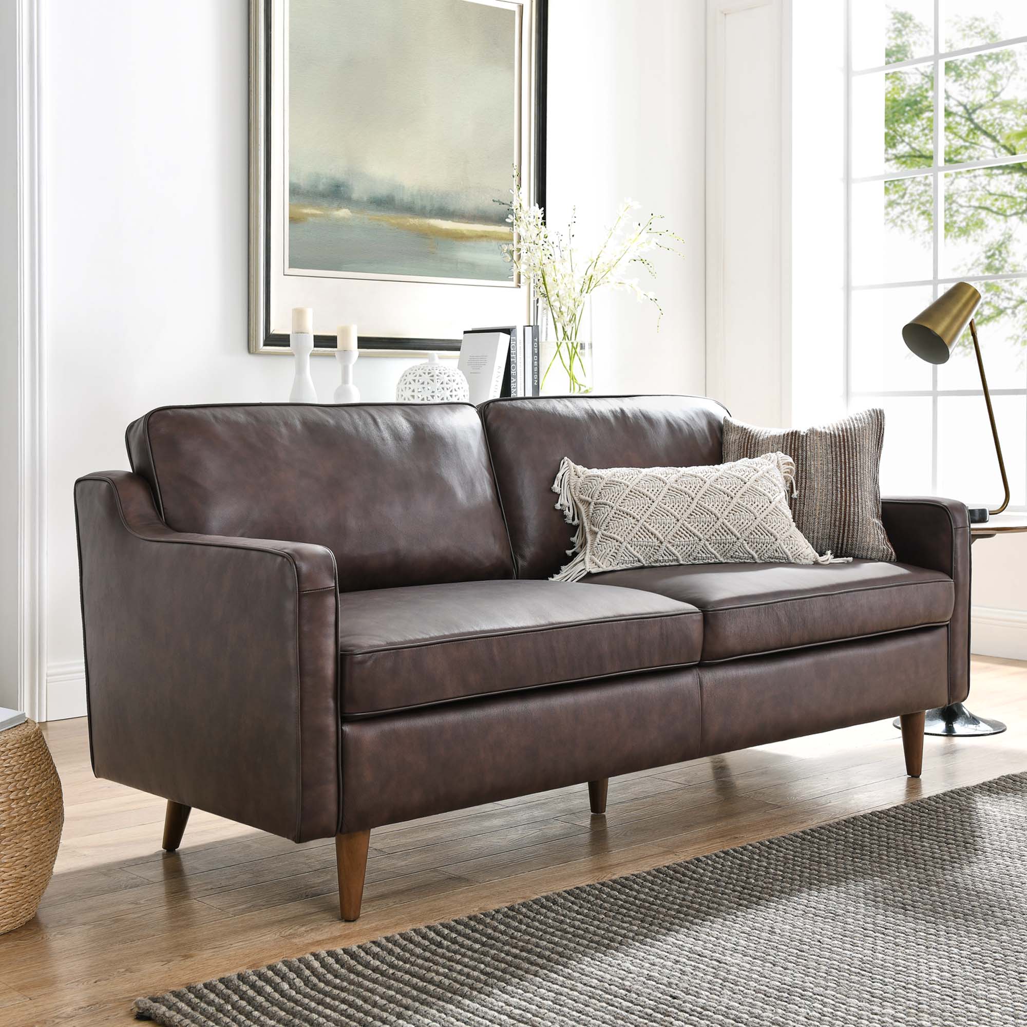 Impart Genuine Leather Sofa by Modway - Image 7