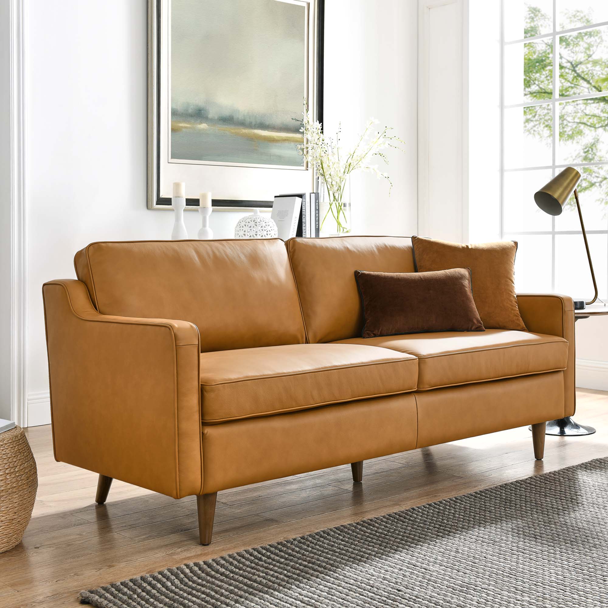 Impart Genuine Leather Sofa by Modway - Image 8