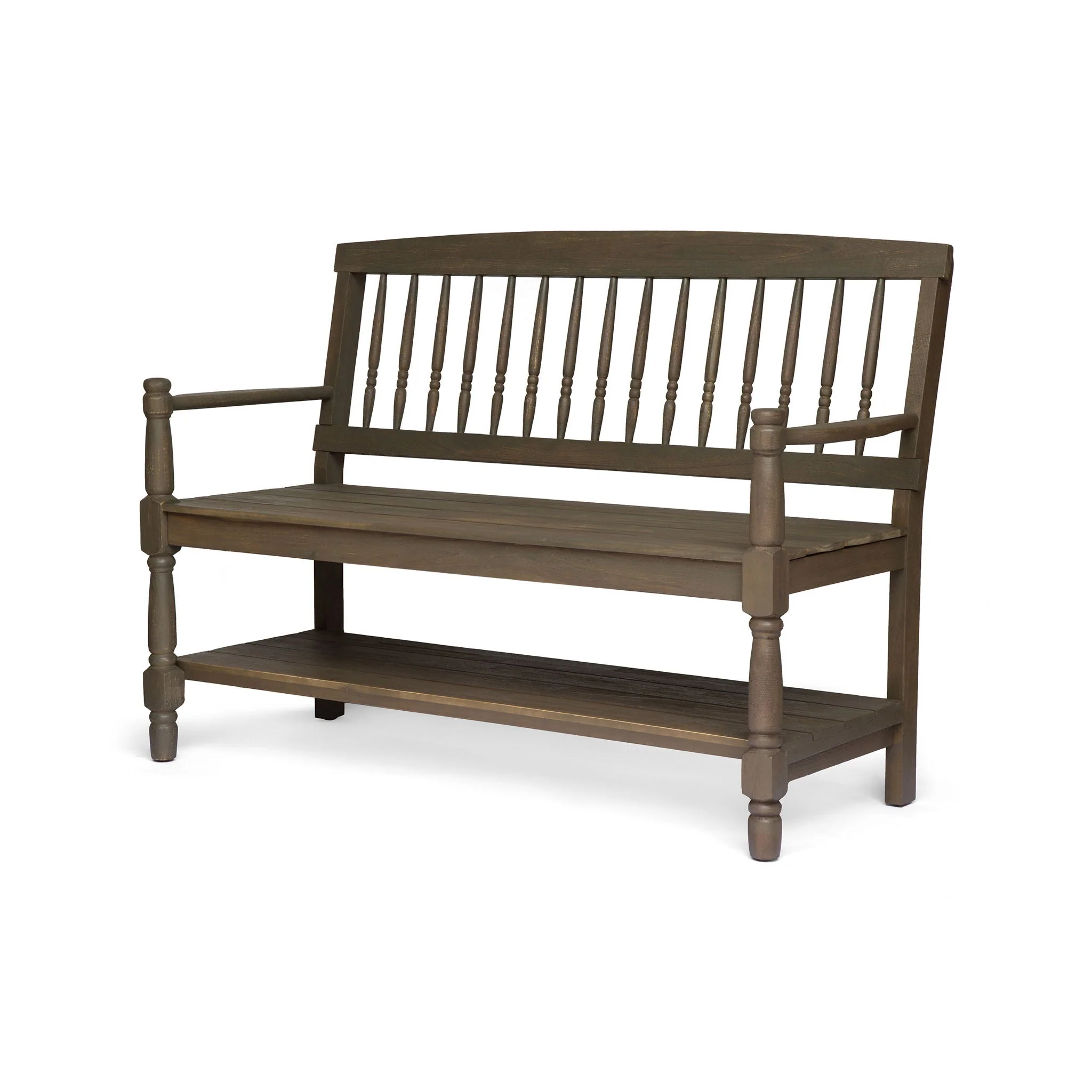 Imperial Bench With Built-In Shelf - Image 2