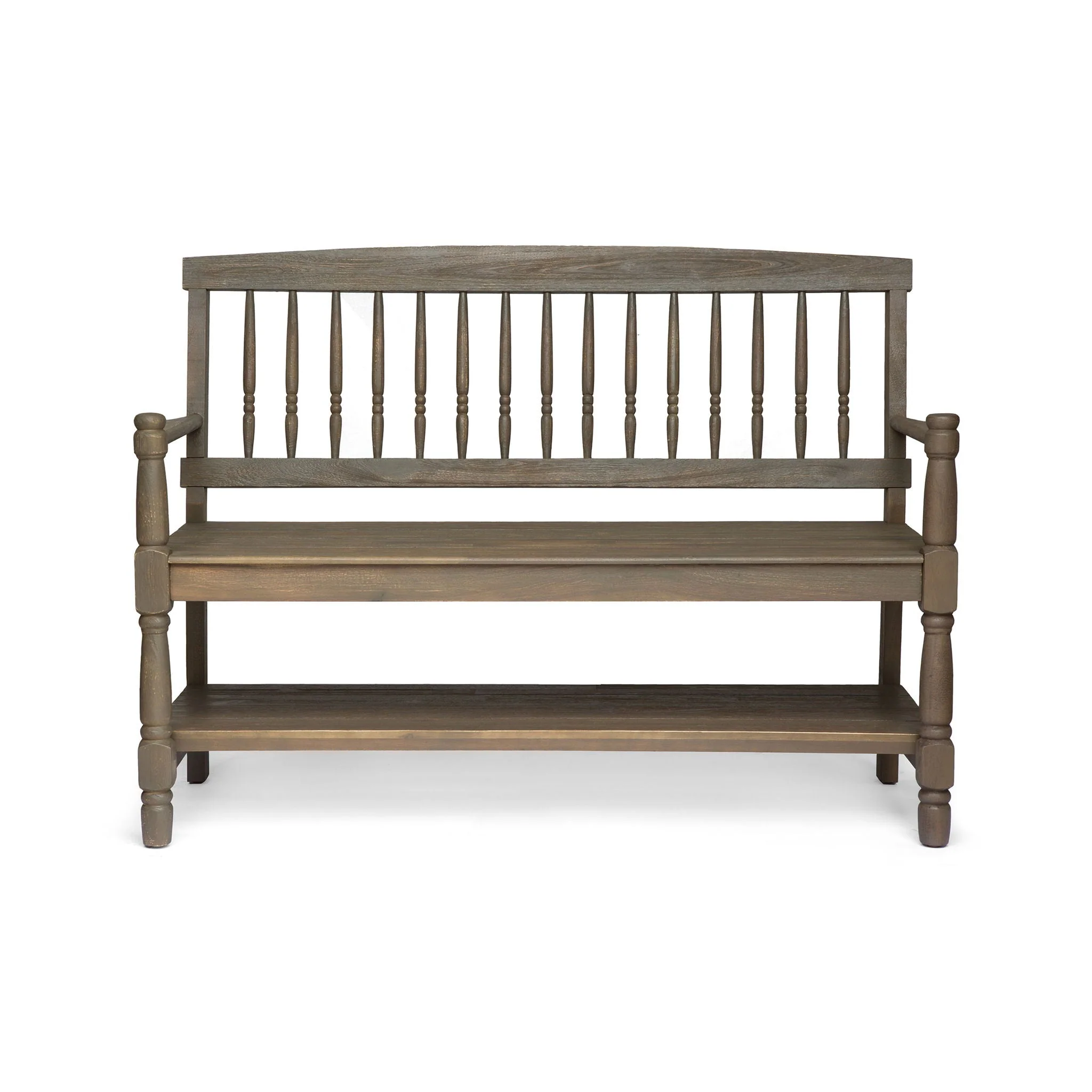 Imperial Bench With Built-In Shelf - Image 3