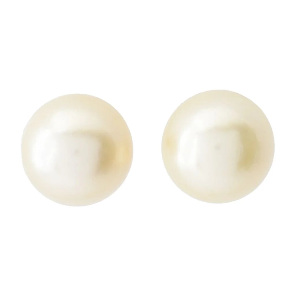 Imperial Pearl 9-10mm Golden South Sea Cultured Pearl Stud Earrings - Image 3