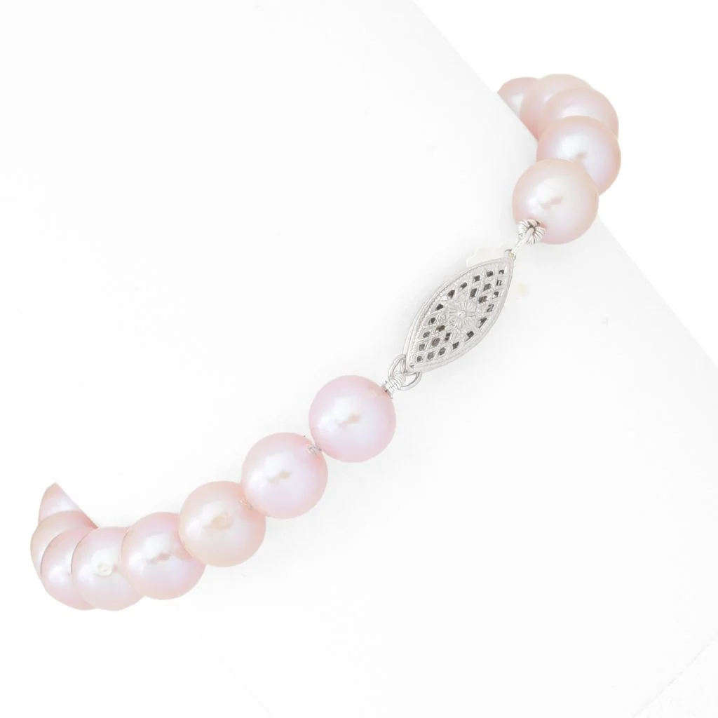 Imperial Pearl Freshwater Cultured Pink Pearl Strand 7.5" Bracelet - Image 2
