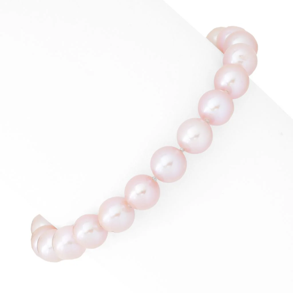 Imperial Pearl Freshwater Cultured Pink Pearl Strand 7.5" Bracelet - Image 3