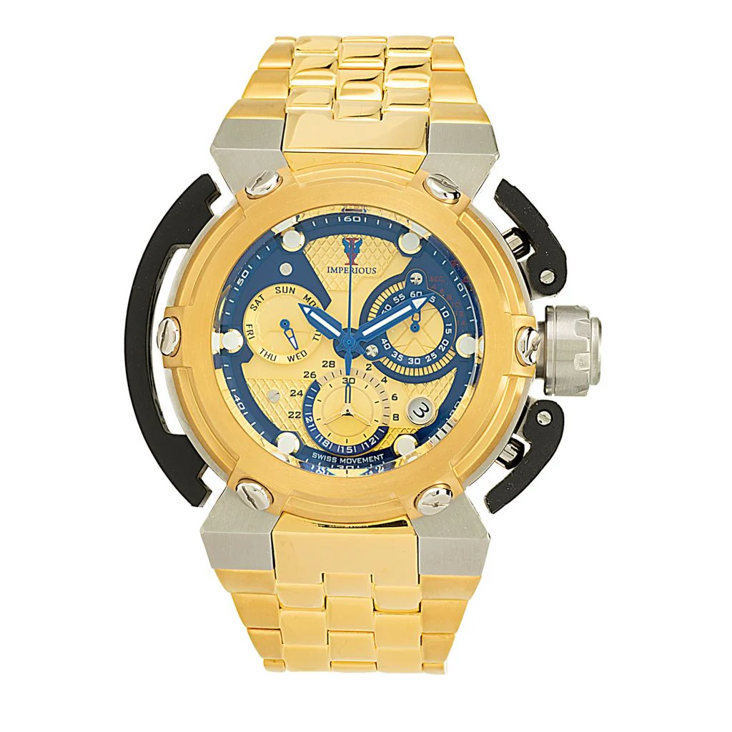 Imperious X-Wing 46mm Swiss Quartz Chronograph Stainless Steel Bracelet Watch - Image 2