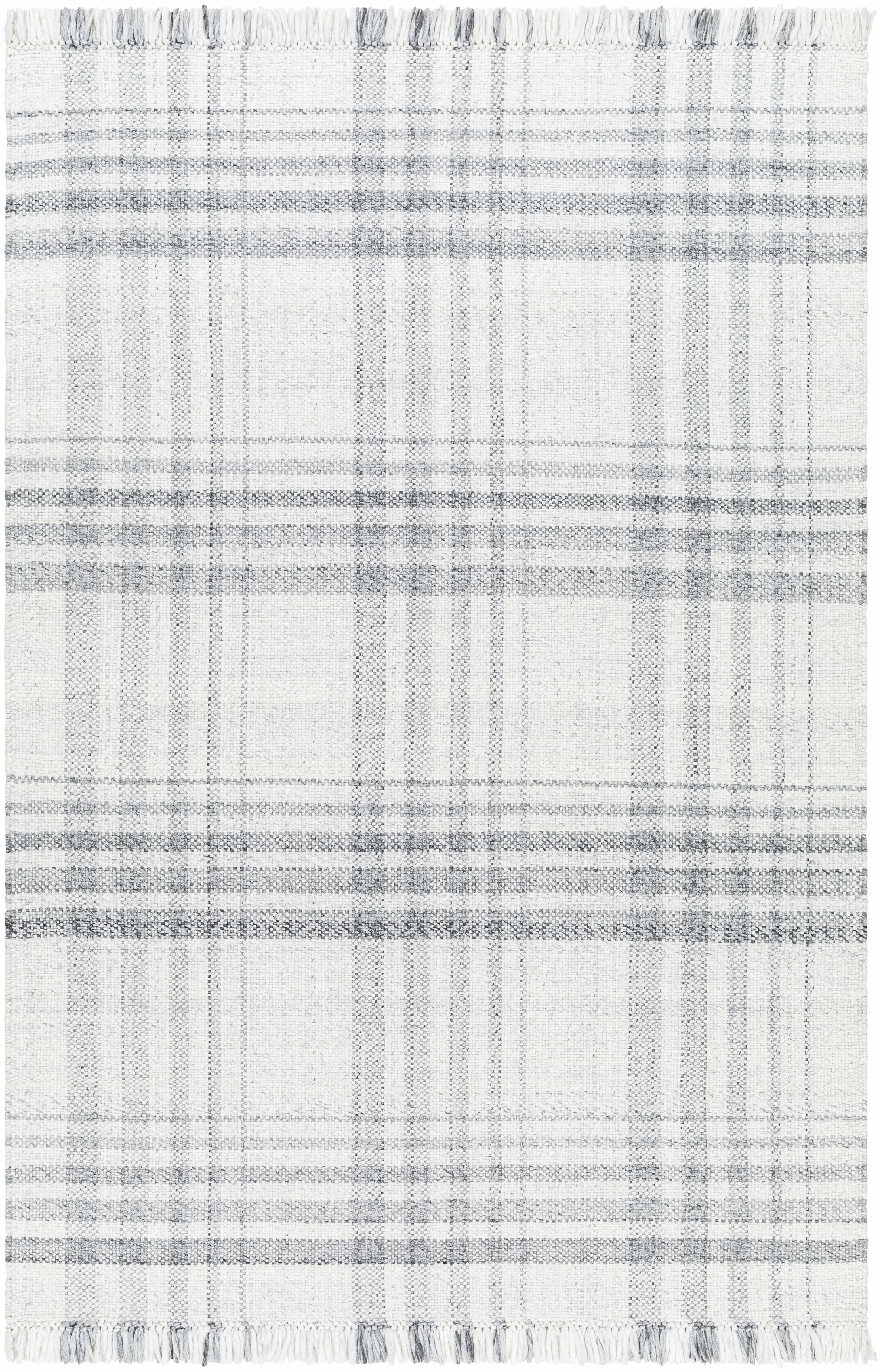 Inara Gray Plaid Area Rug - Image 10