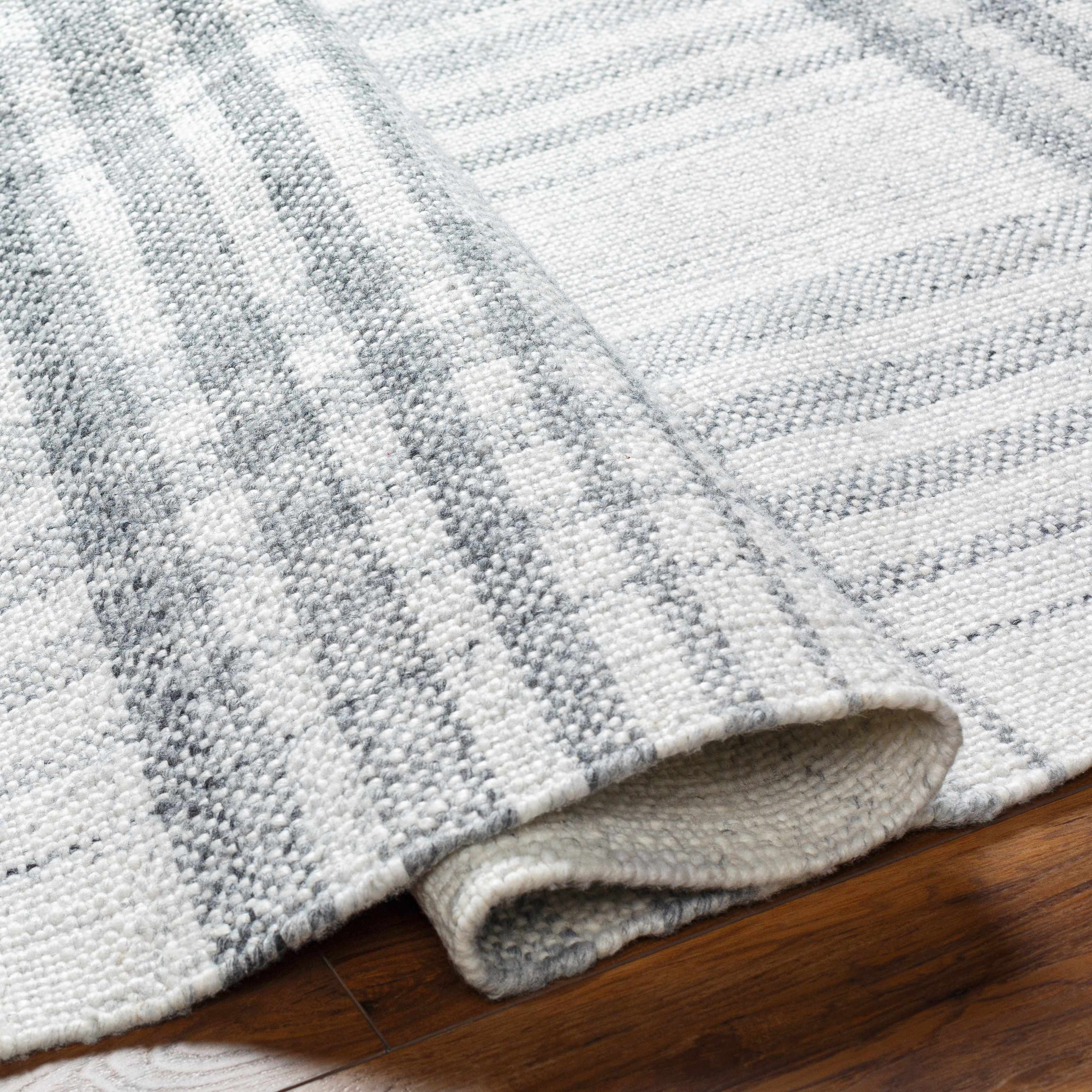 Inara Gray Plaid Area Rug - Image 6