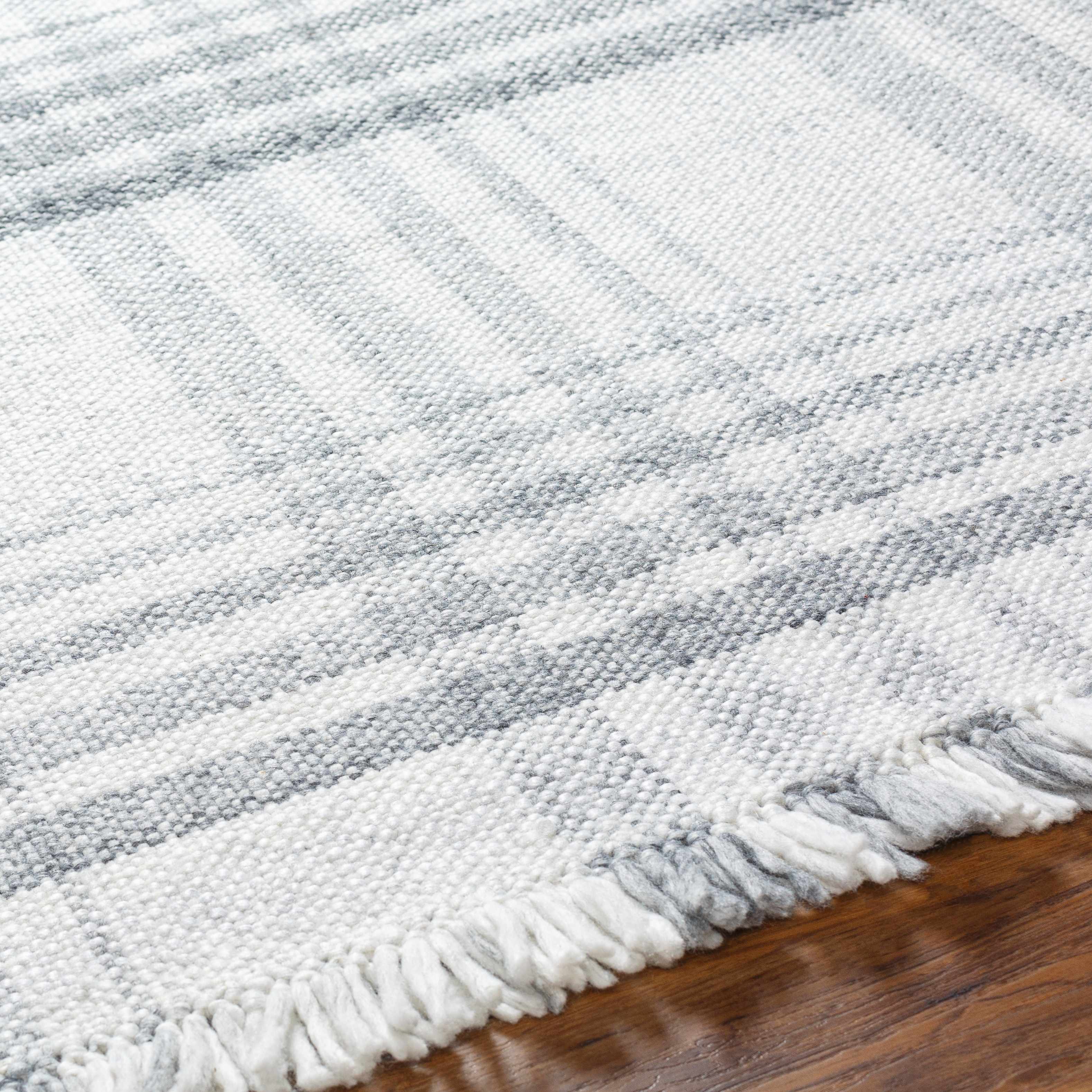 Inara Gray Plaid Area Rug - Image 7