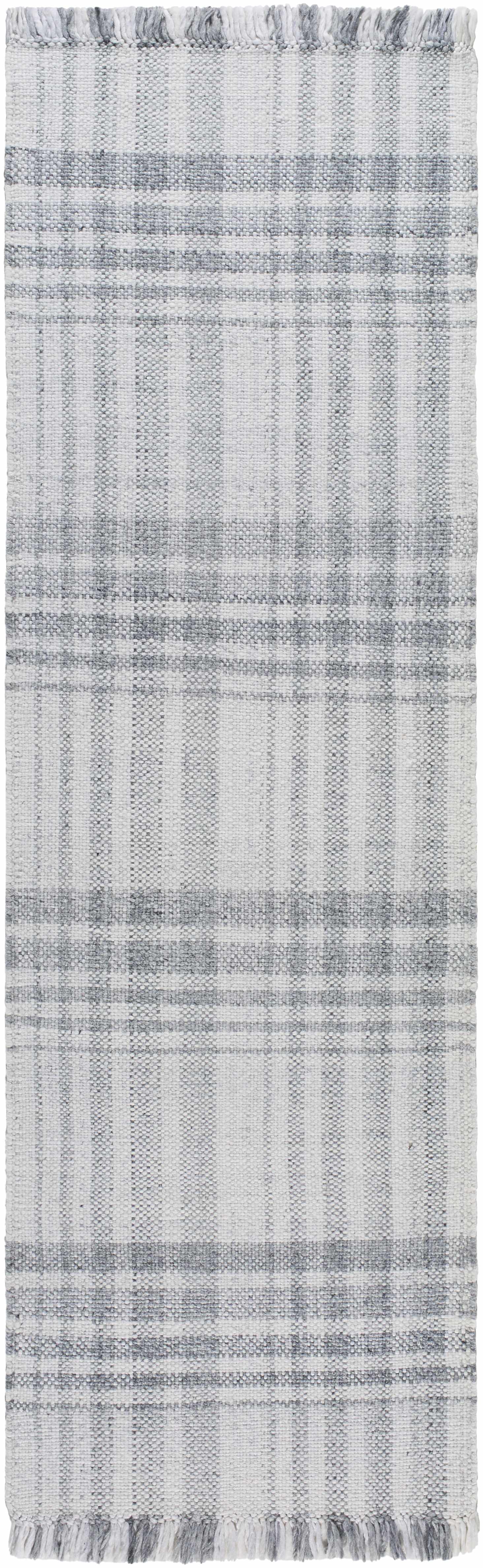 Inara Gray Plaid Area Rug - Image 9
