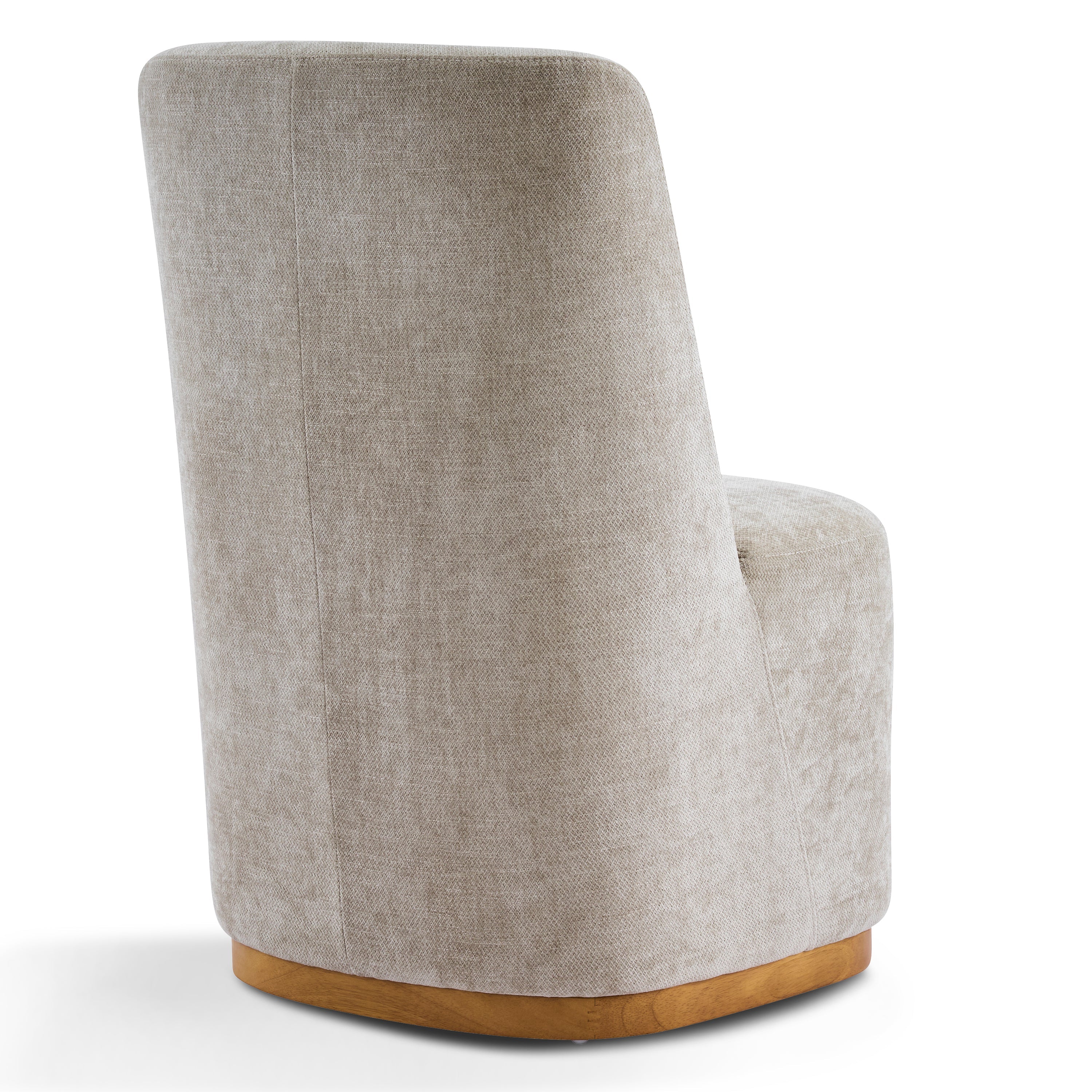 Indoor Dining Chair Set of 2 in Creamy Oatmeal Upholstered Fabric - Image 10