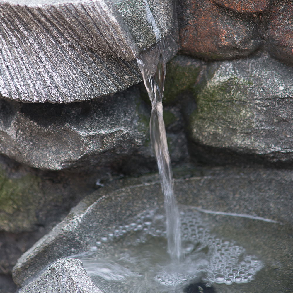 Indoor Outdoor Stone Water Fountain - 4 Tier Polyresin with LED Light - Image 6