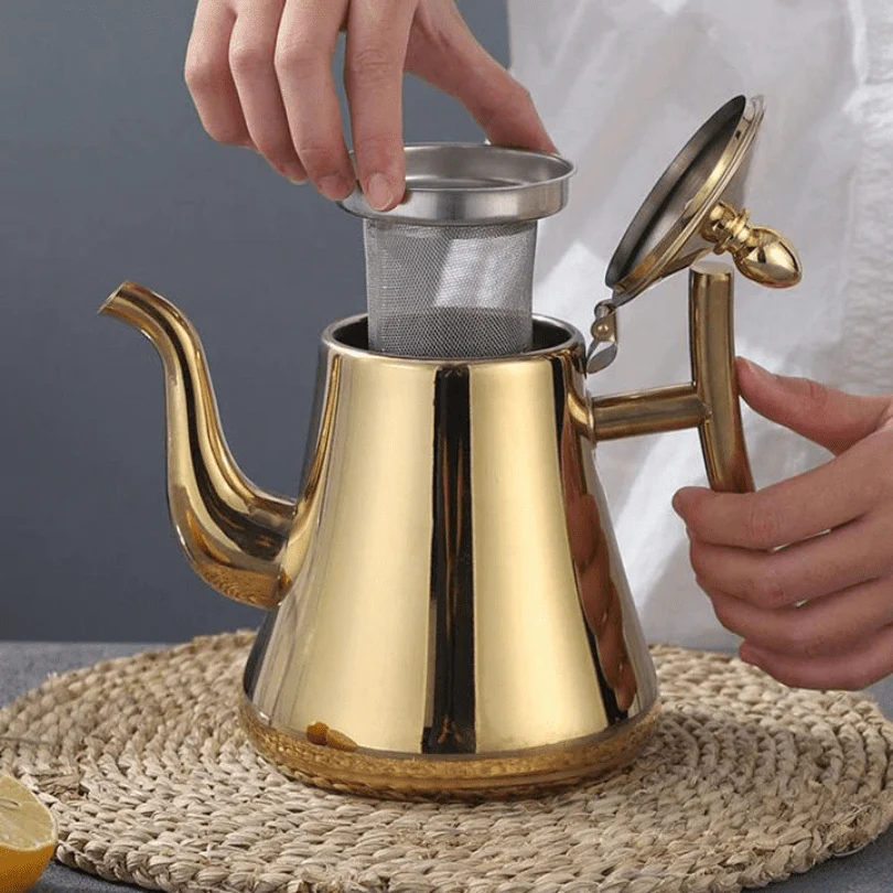 Induction Electric Kettle with Built-In Filter Fast Boil Tea Coffee - Image 4