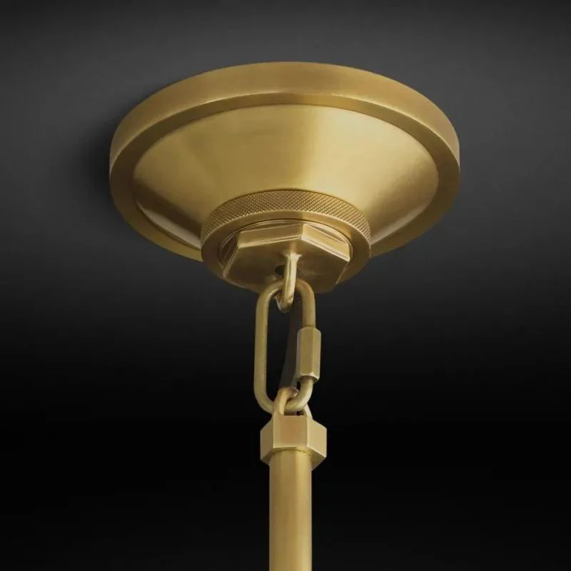 Industrial Brass Glass Pendant Light E26 Edison Ceiling Fixture - Image 17