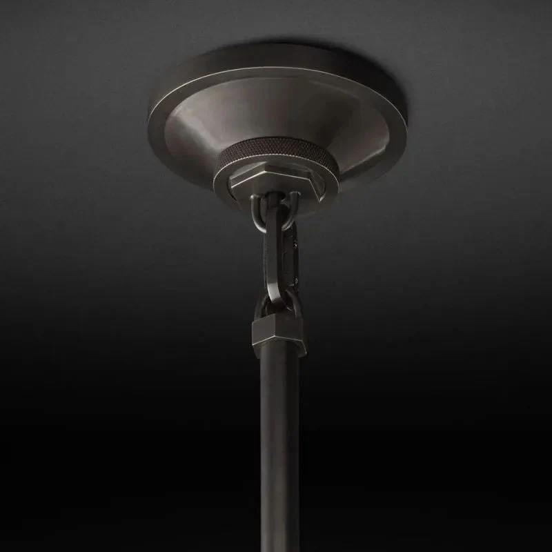 Industrial Brass Glass Pendant Light E26 Edison Ceiling Fixture - Image 18