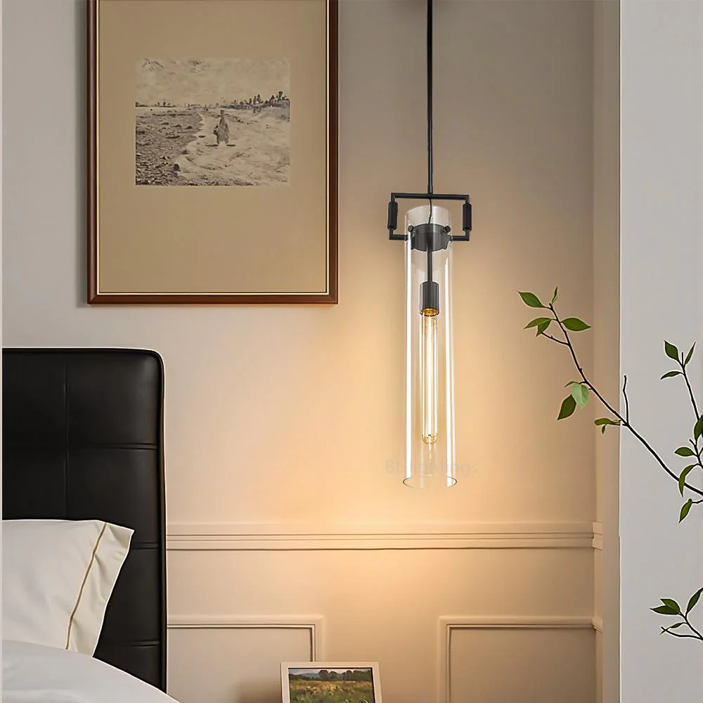 Industrial Brass Glass Pendant Light E26 Edison Ceiling Fixture - Image 20