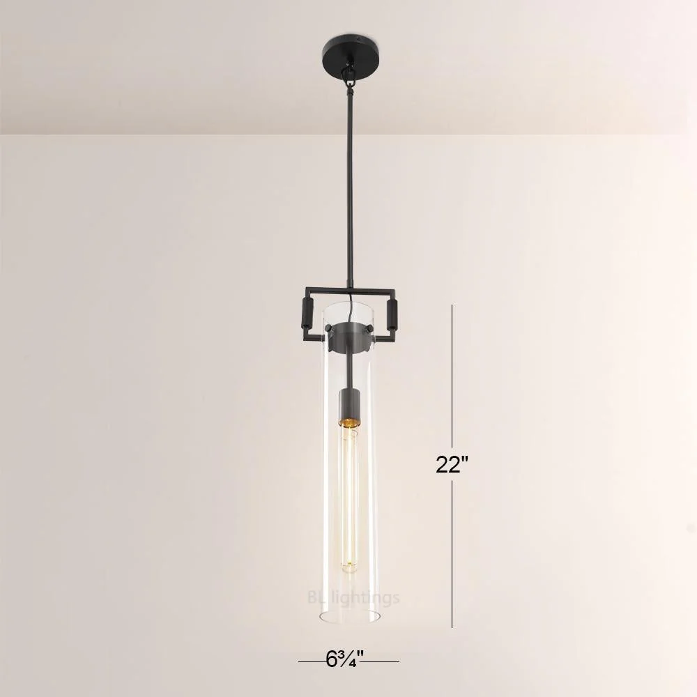 Industrial Brass Glass Pendant Light E26 Edison Ceiling Fixture - Image 24
