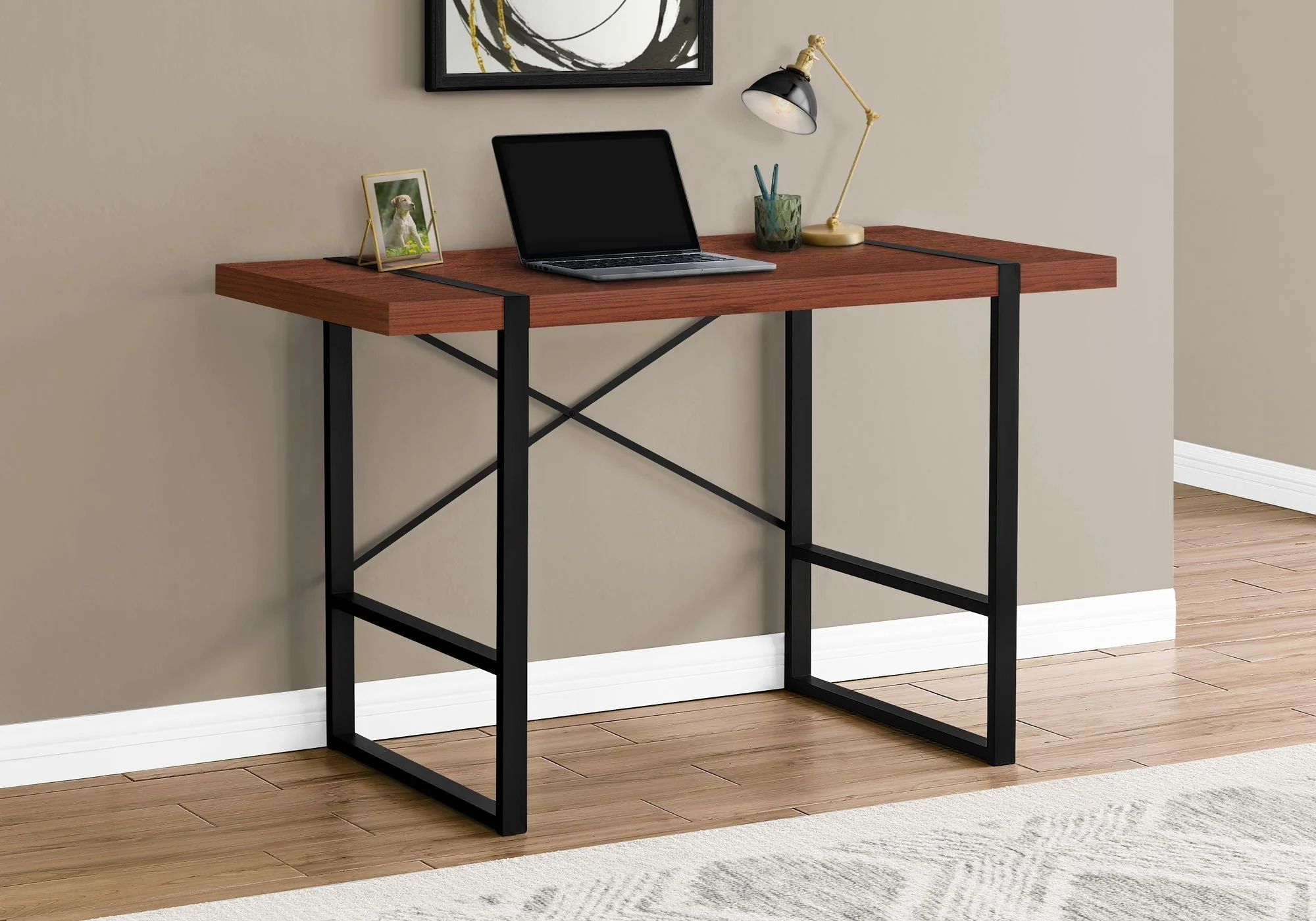 Industrial Design Computer Desk For Home Office, Laptop - Image 6