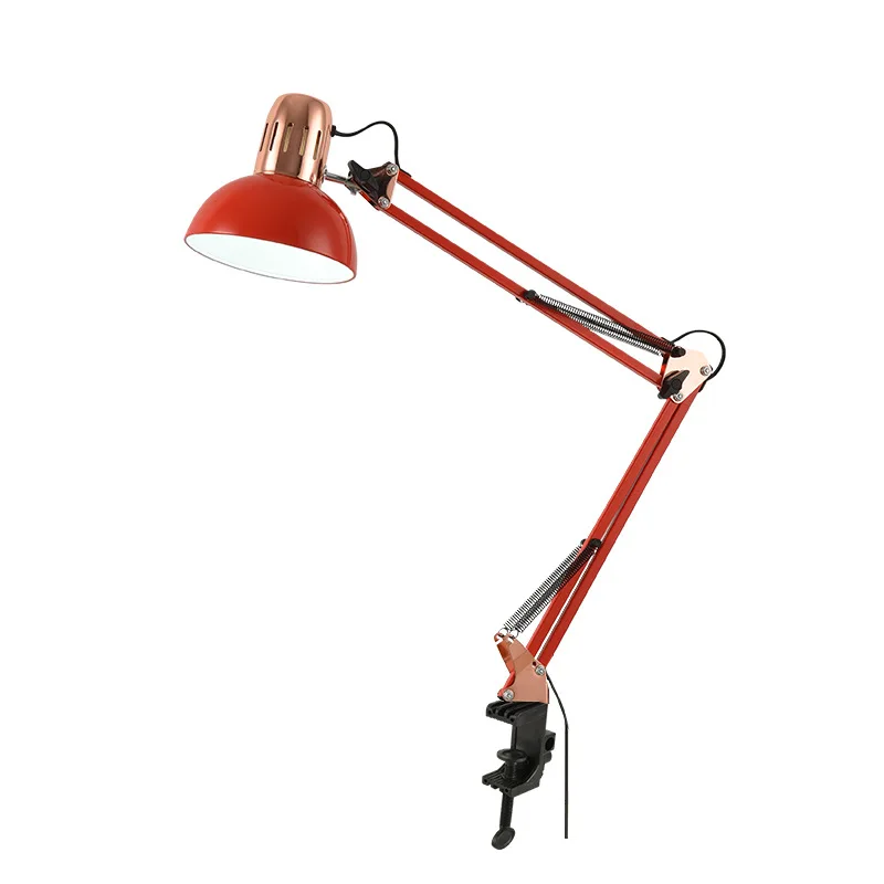 Industrial Foldable LED Table Lamp with Clamp Telescopic Swing Arm for Desk - Image 10