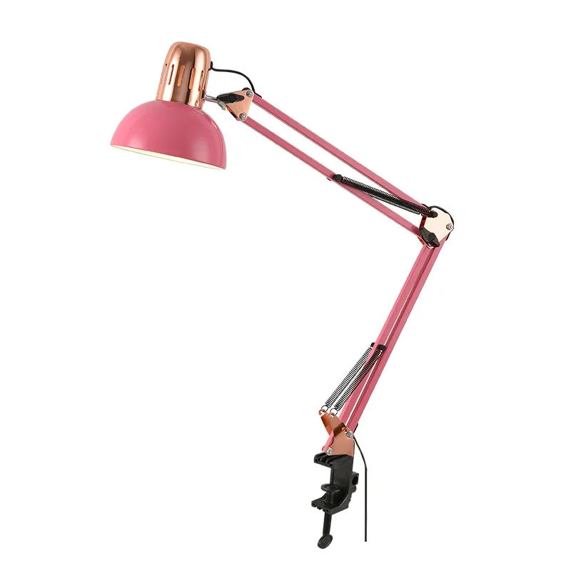 Industrial Foldable LED Table Lamp with Clamp Telescopic Swing Arm for Desk - Image 9