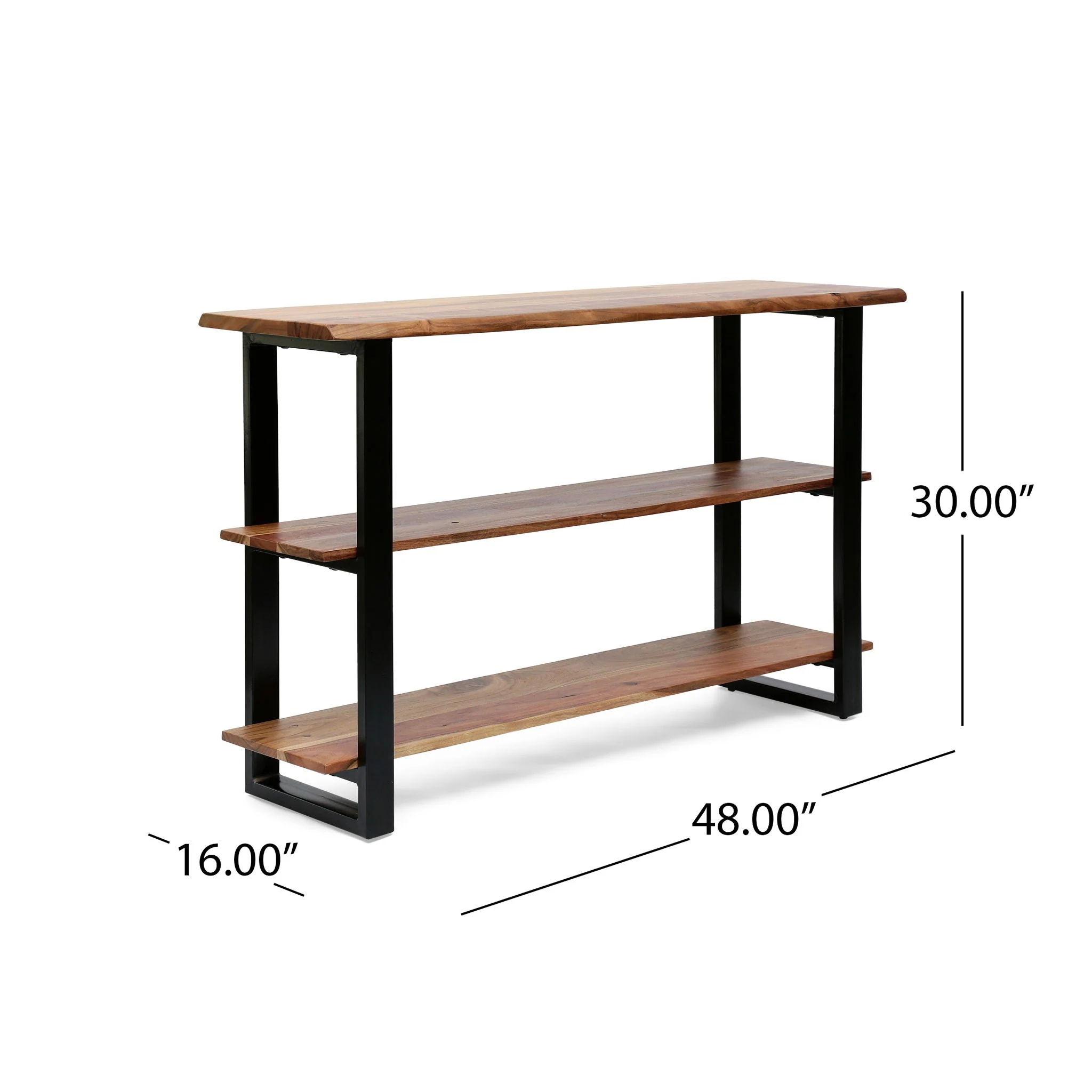 Industrial Media Console Table - Natural - Image 6