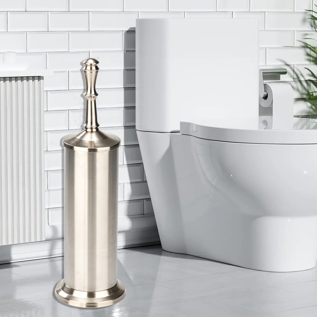 Industrial Toilet Bowl Brush with Extra Long Handle Durable Bristles - Image 14