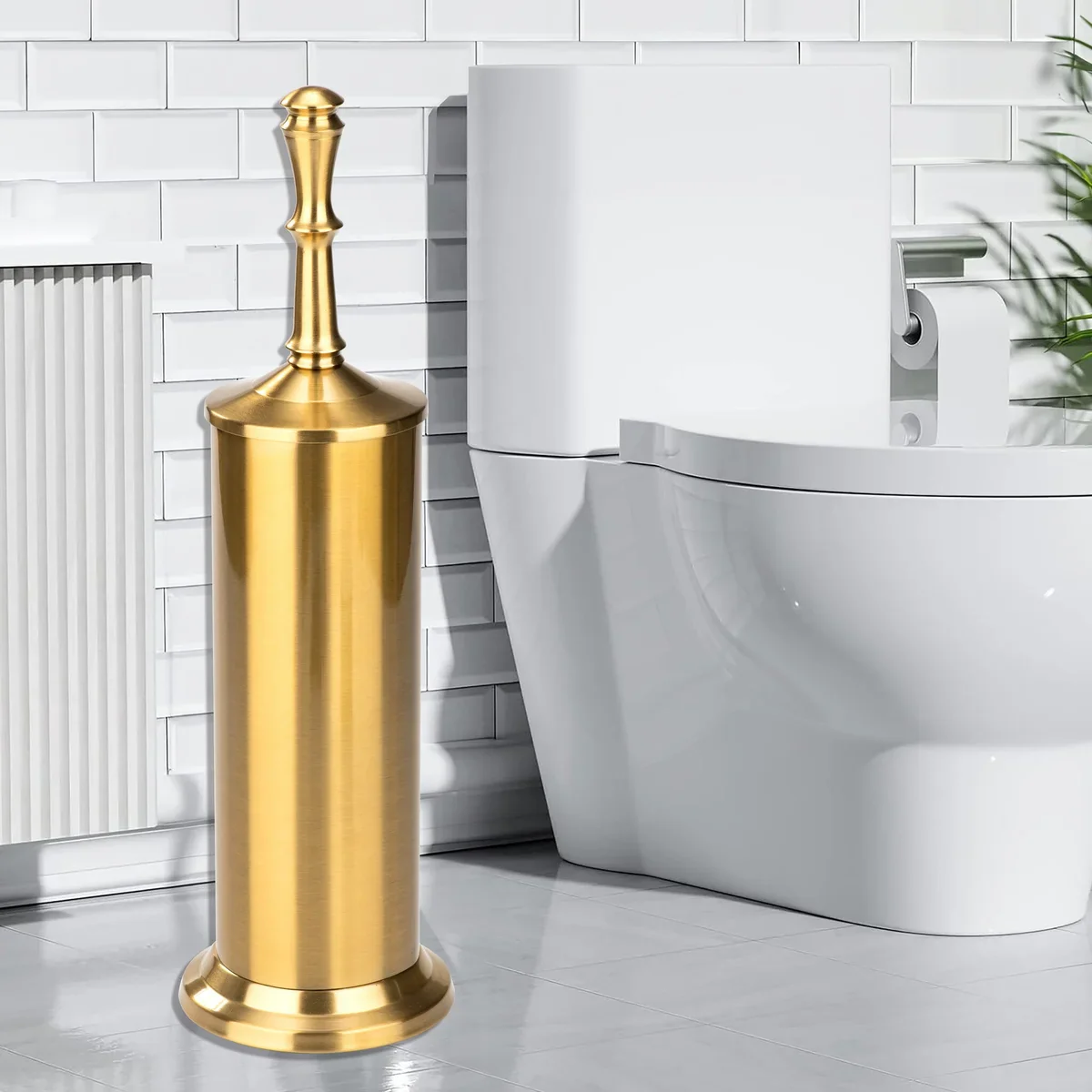 Industrial Toilet Bowl Brush with Extra Long Handle Durable Bristles - Image 5
