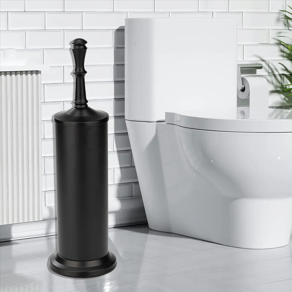 Industrial Toilet Bowl Brush with Extra Long Handle Durable Bristles - Image 9