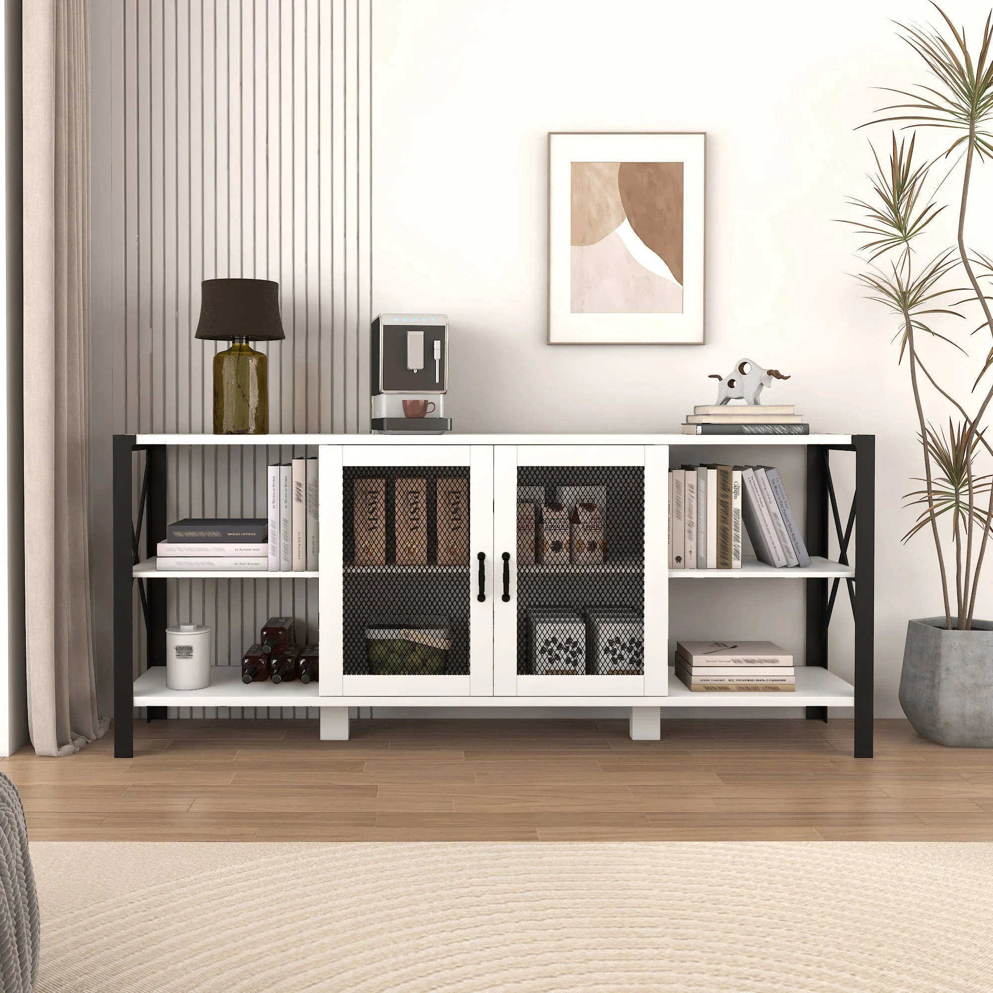 Industrial TV Stand for Living Room and Bedroom - Image 2