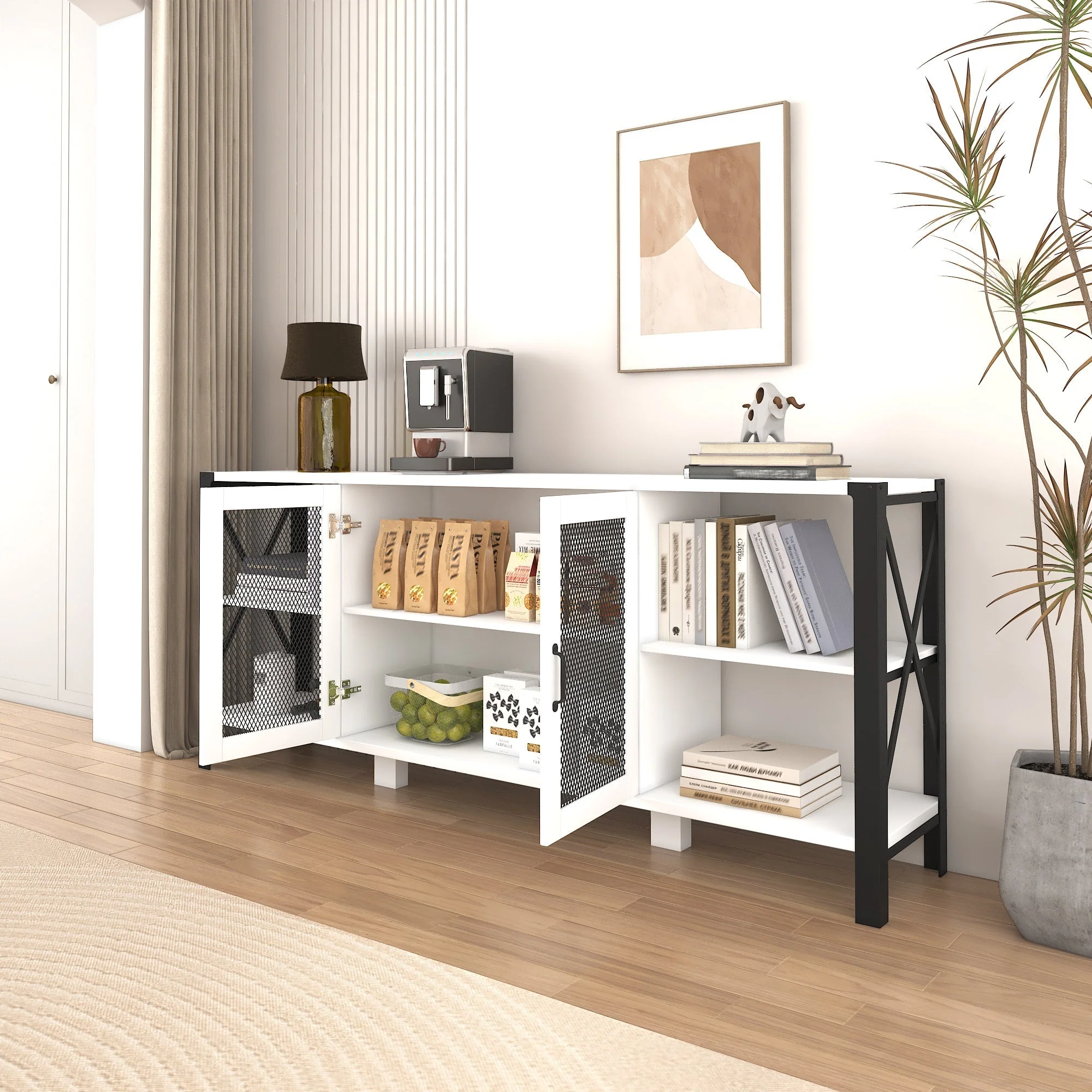 Industrial TV Stand for Living Room and Bedroom - Image 4
