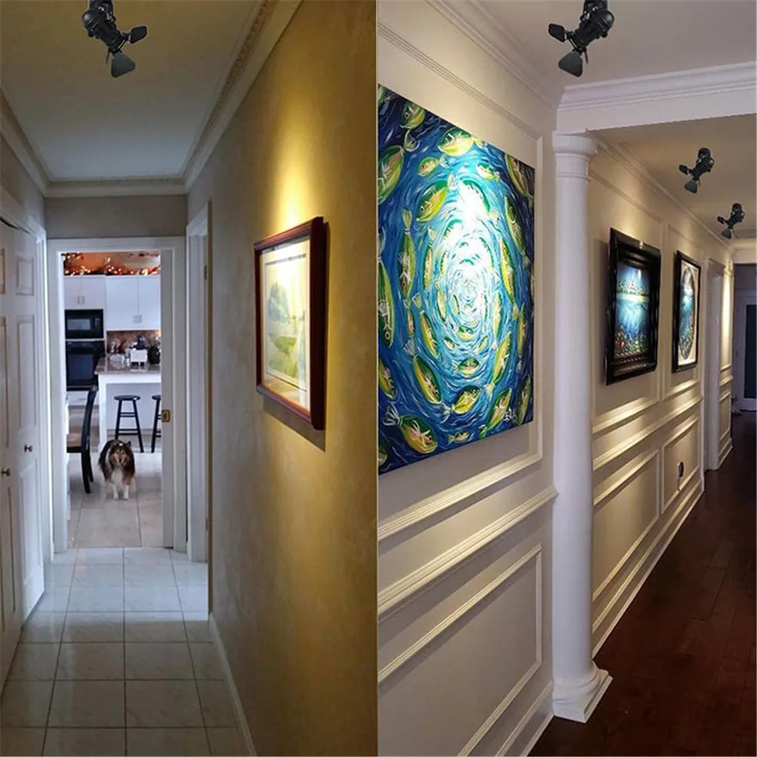 Industrial Vintage LED Ceiling Spotlight Barn Door Art Gallery Hallway Stage - Image 5