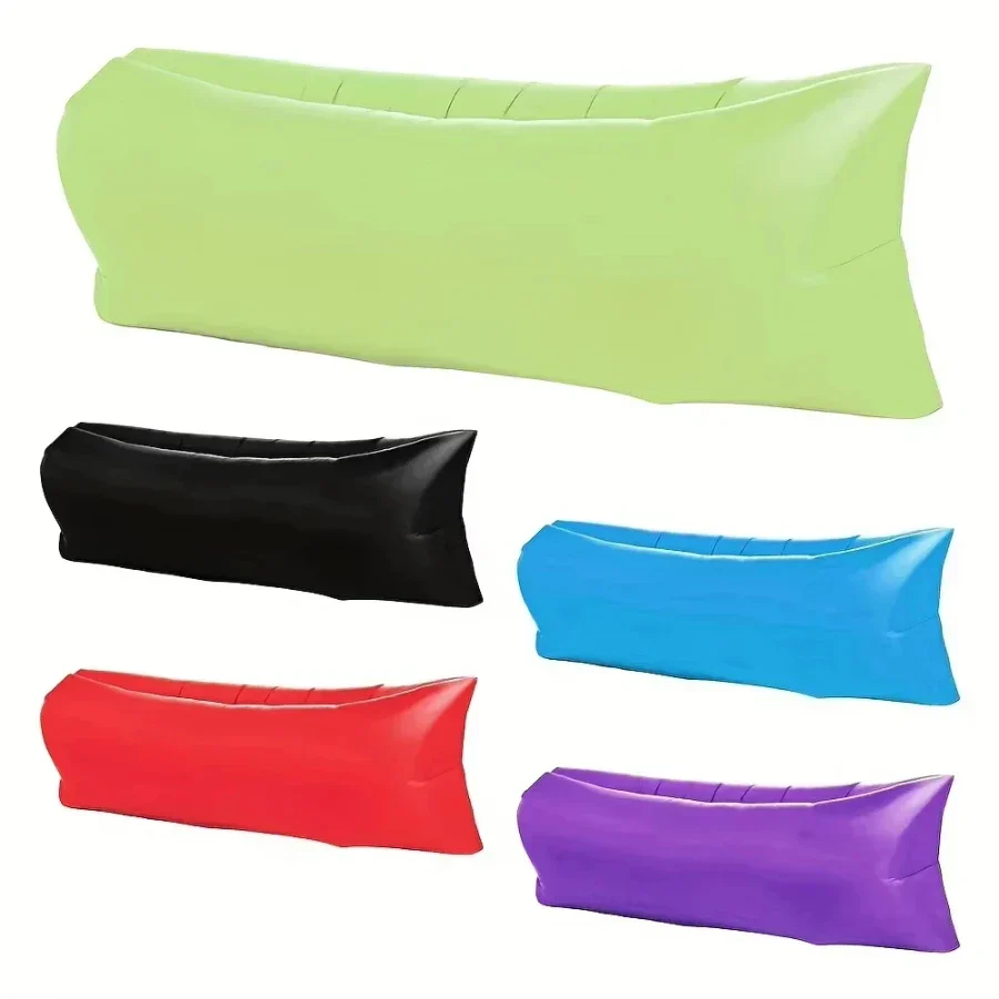 Inflatable Sofa Air Lounger Portable Camping Mat Beach Recliner Outdoor Chair - Image 3