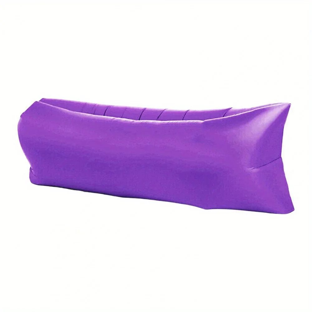 Inflatable Sofa Air Lounger Portable Camping Mat Beach Recliner Outdoor Chair - Image 8