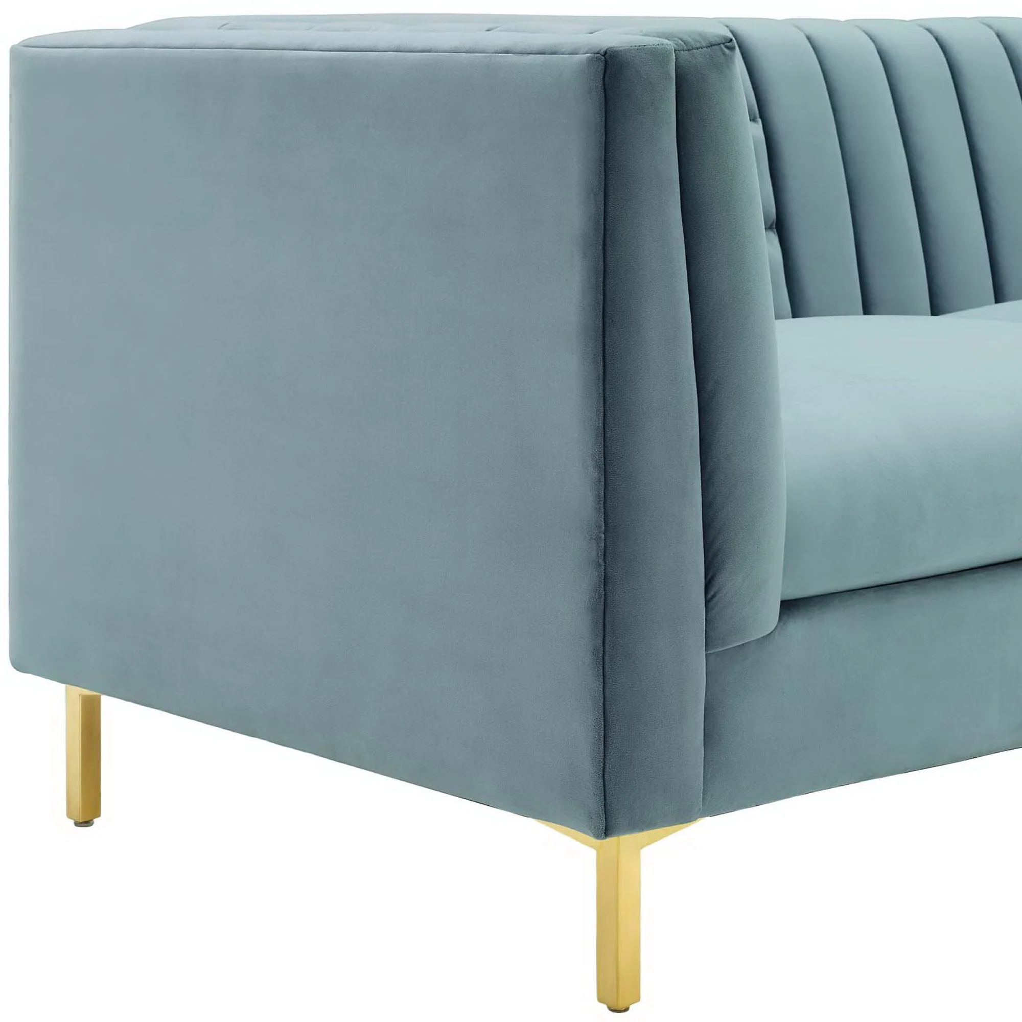 Ingenuity Channel Tufted Performance Velvet Sofa by Modway - Image 4